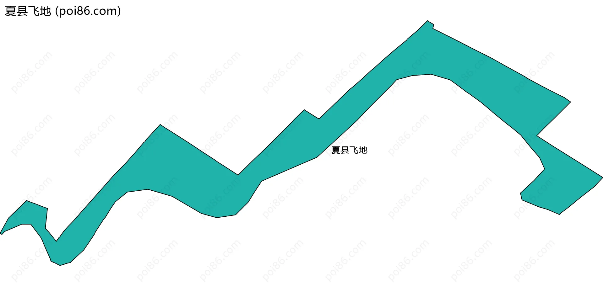 夏县飞地边界地图