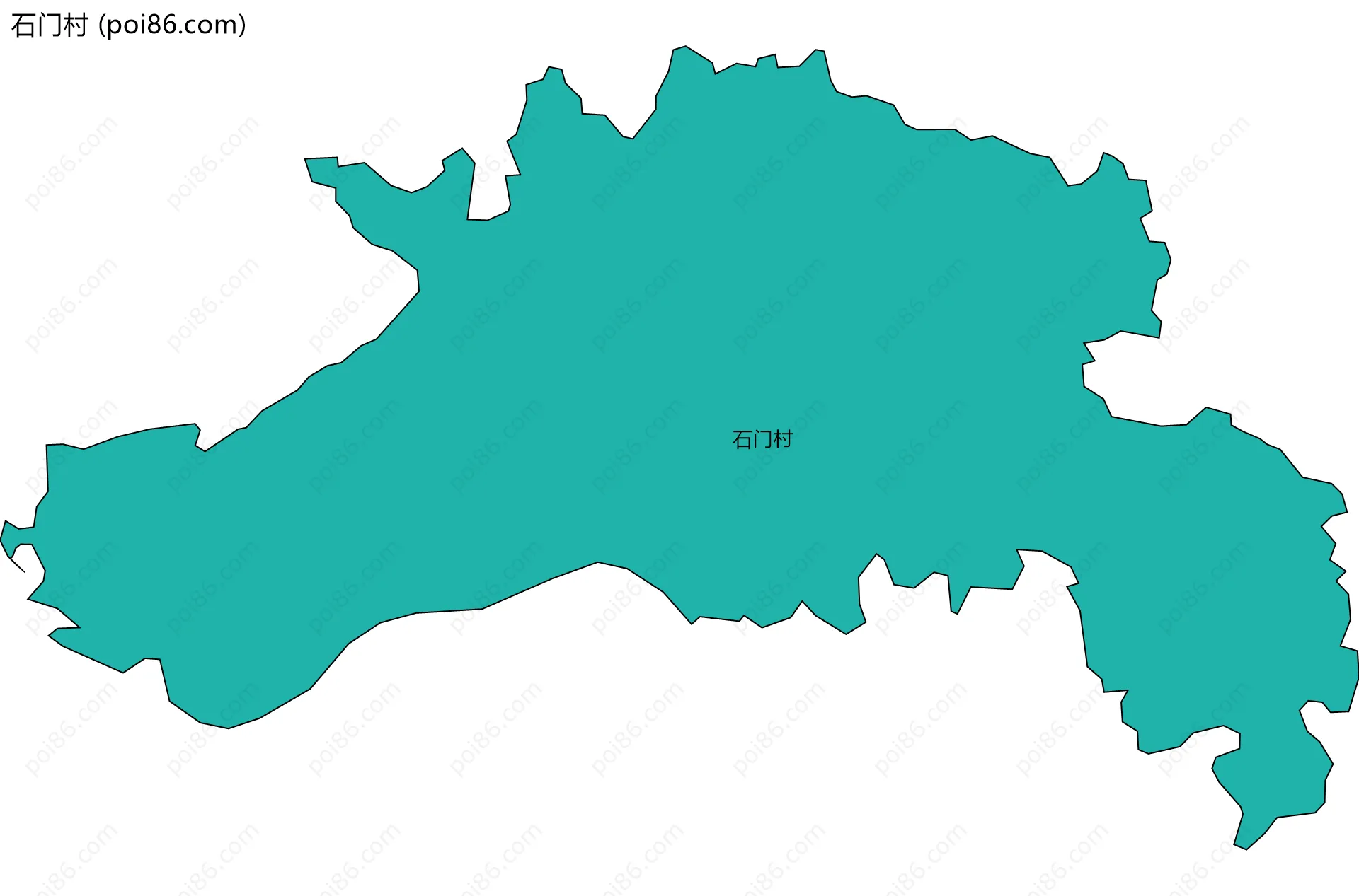 石门村边界地图