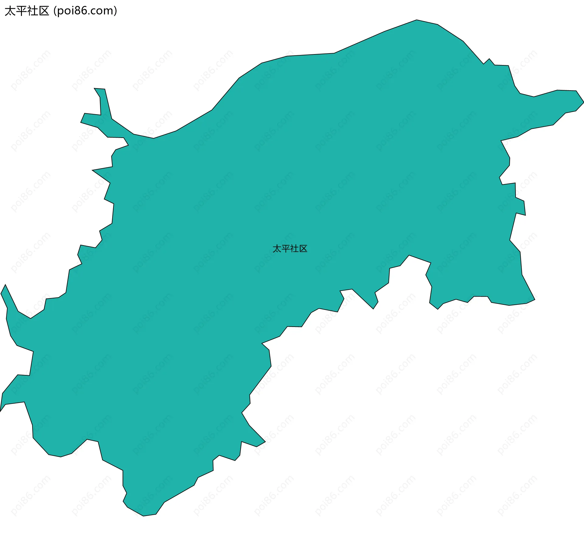 太平社区边界地图