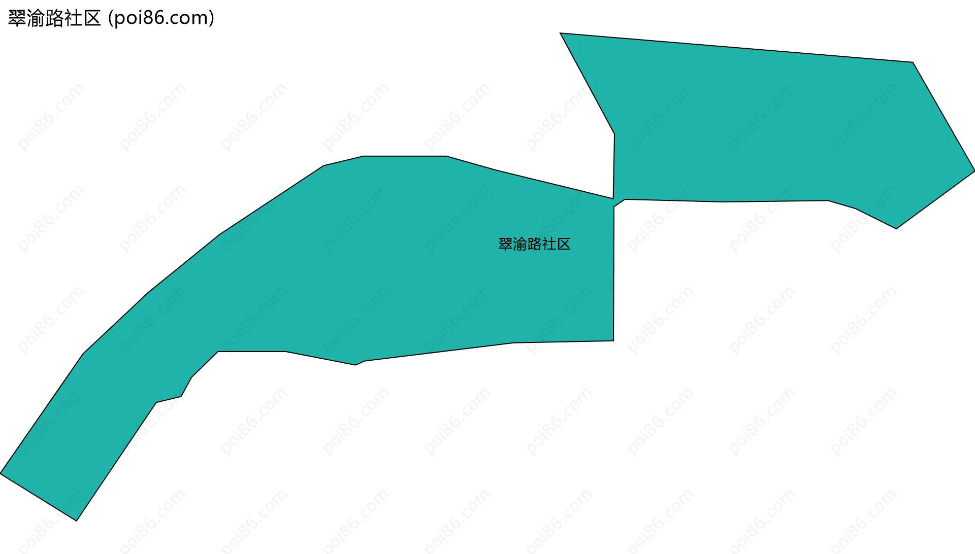 翠渝路社区边界地图