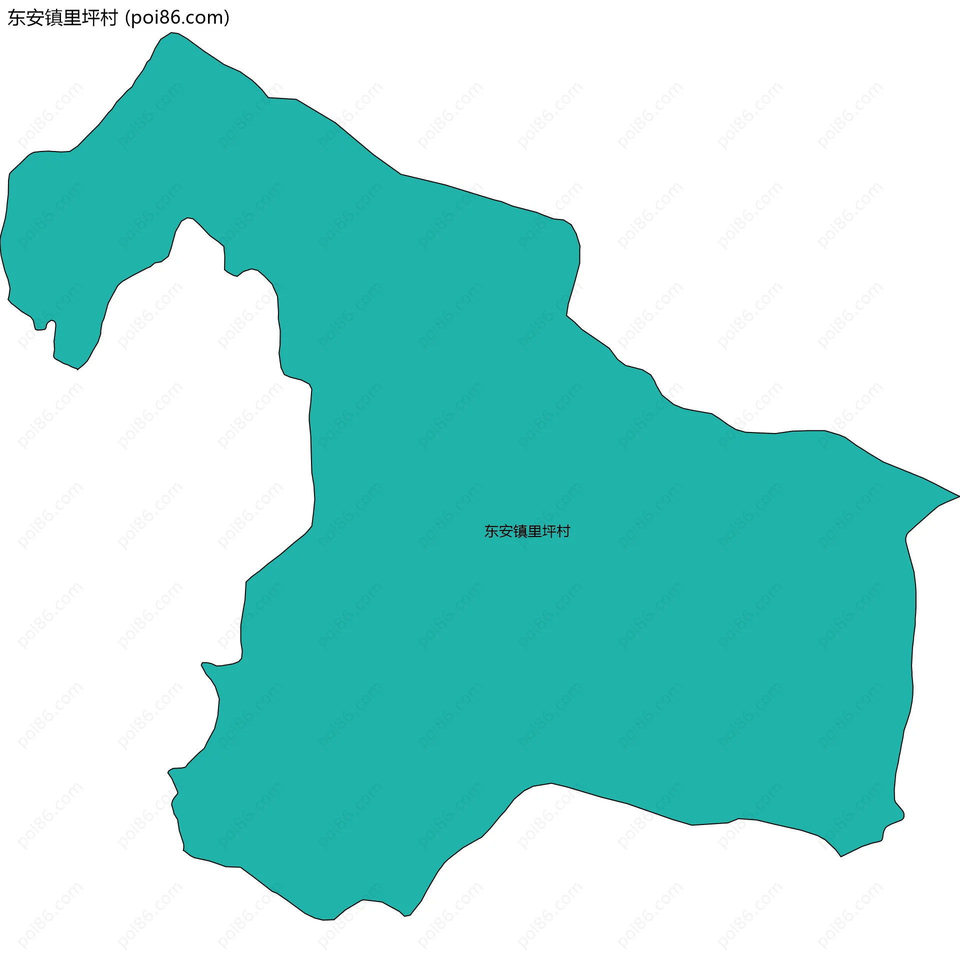 东安镇里坪村边界地图