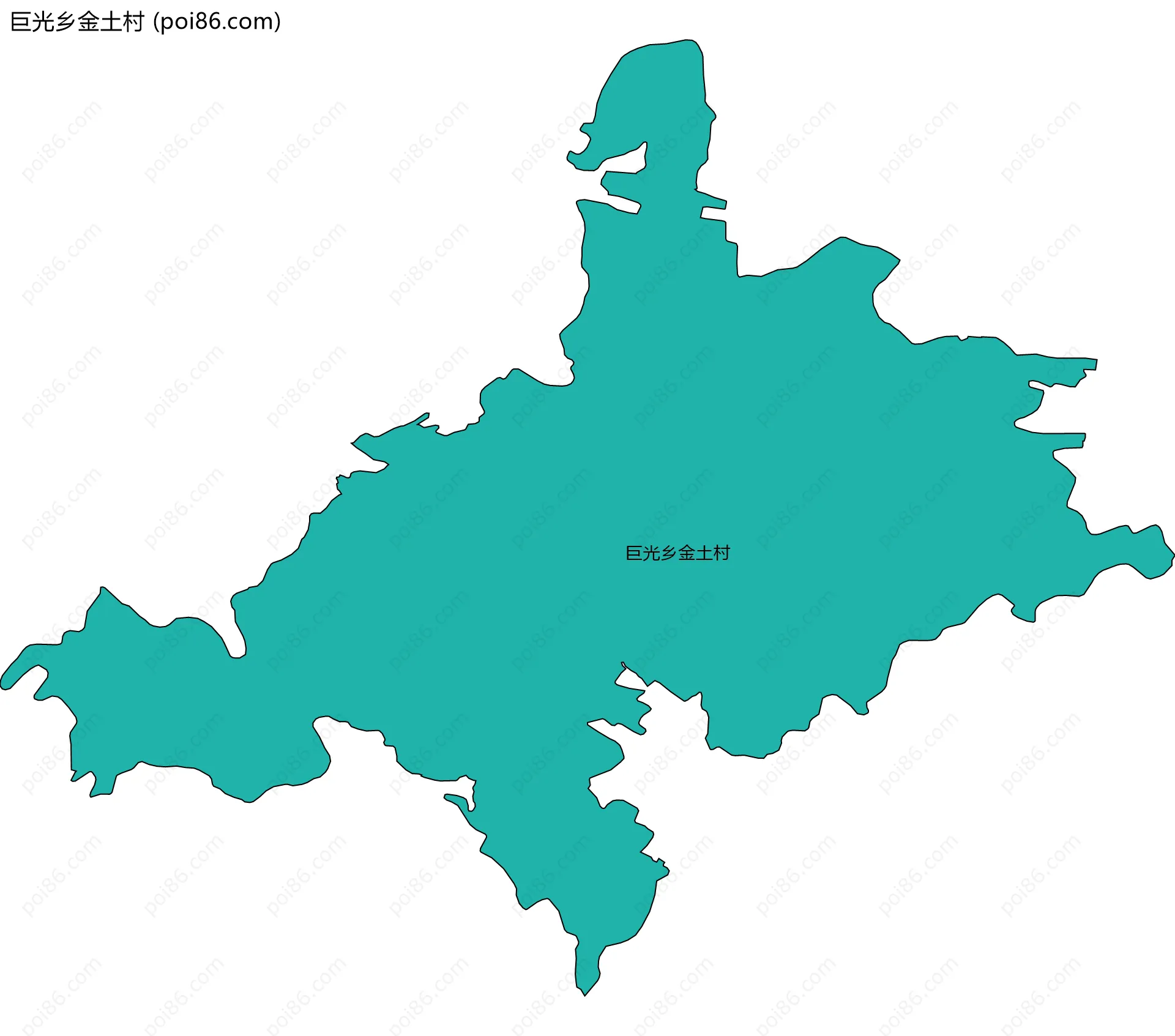 巨光乡金土村边界地图