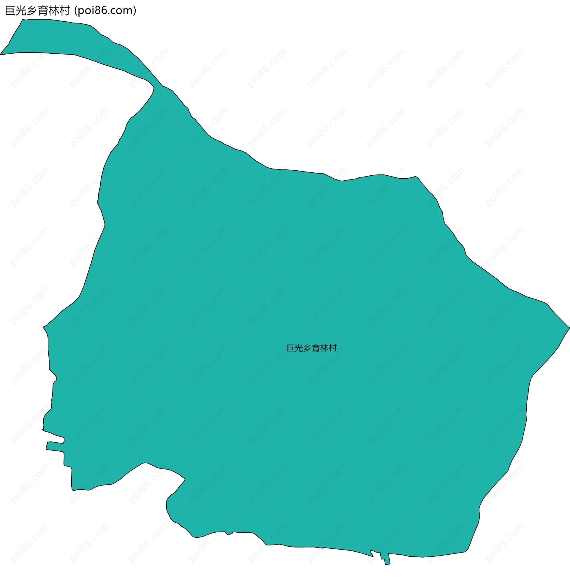 巨光乡育林村边界地图