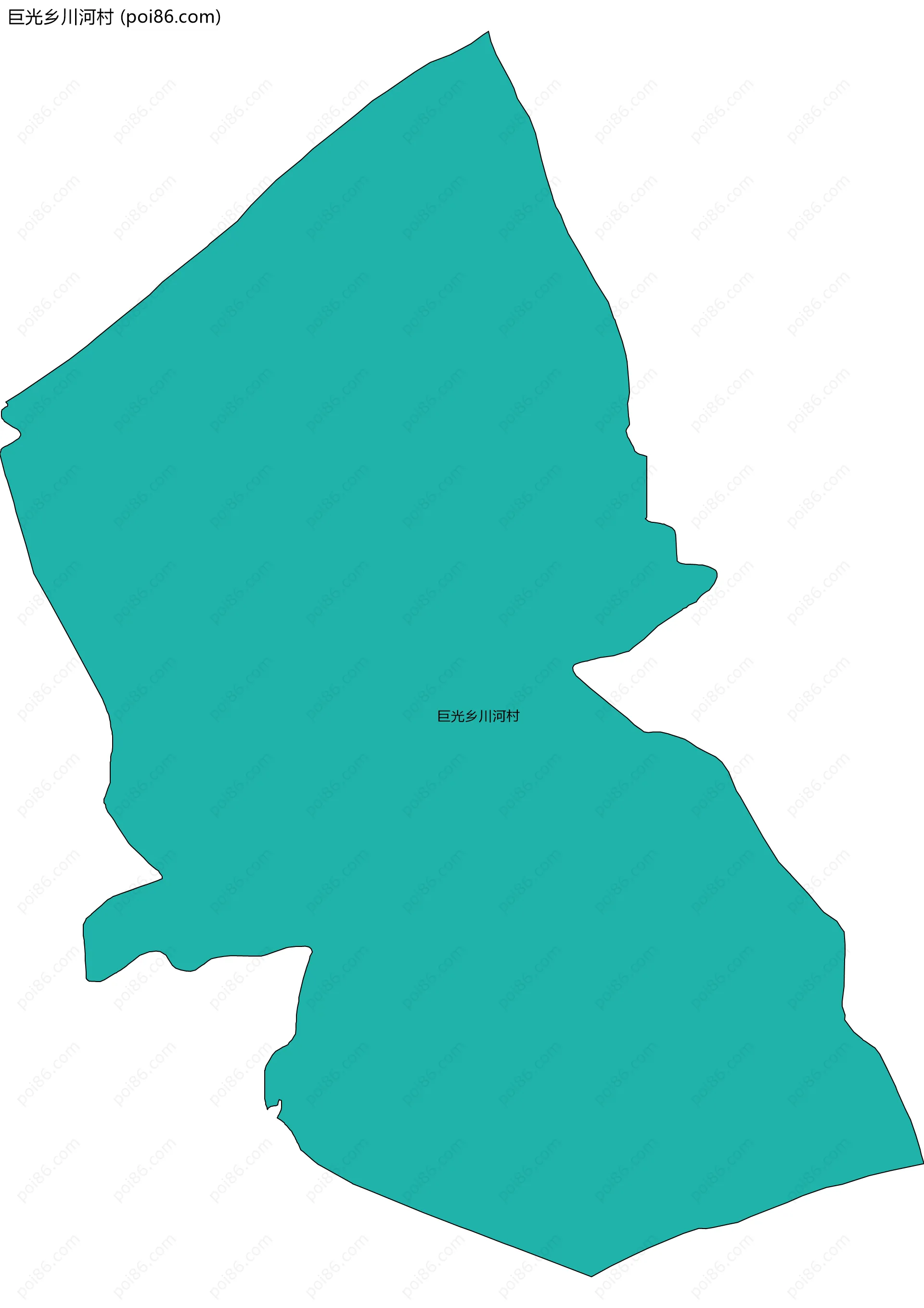 巨光乡川河村边界地图