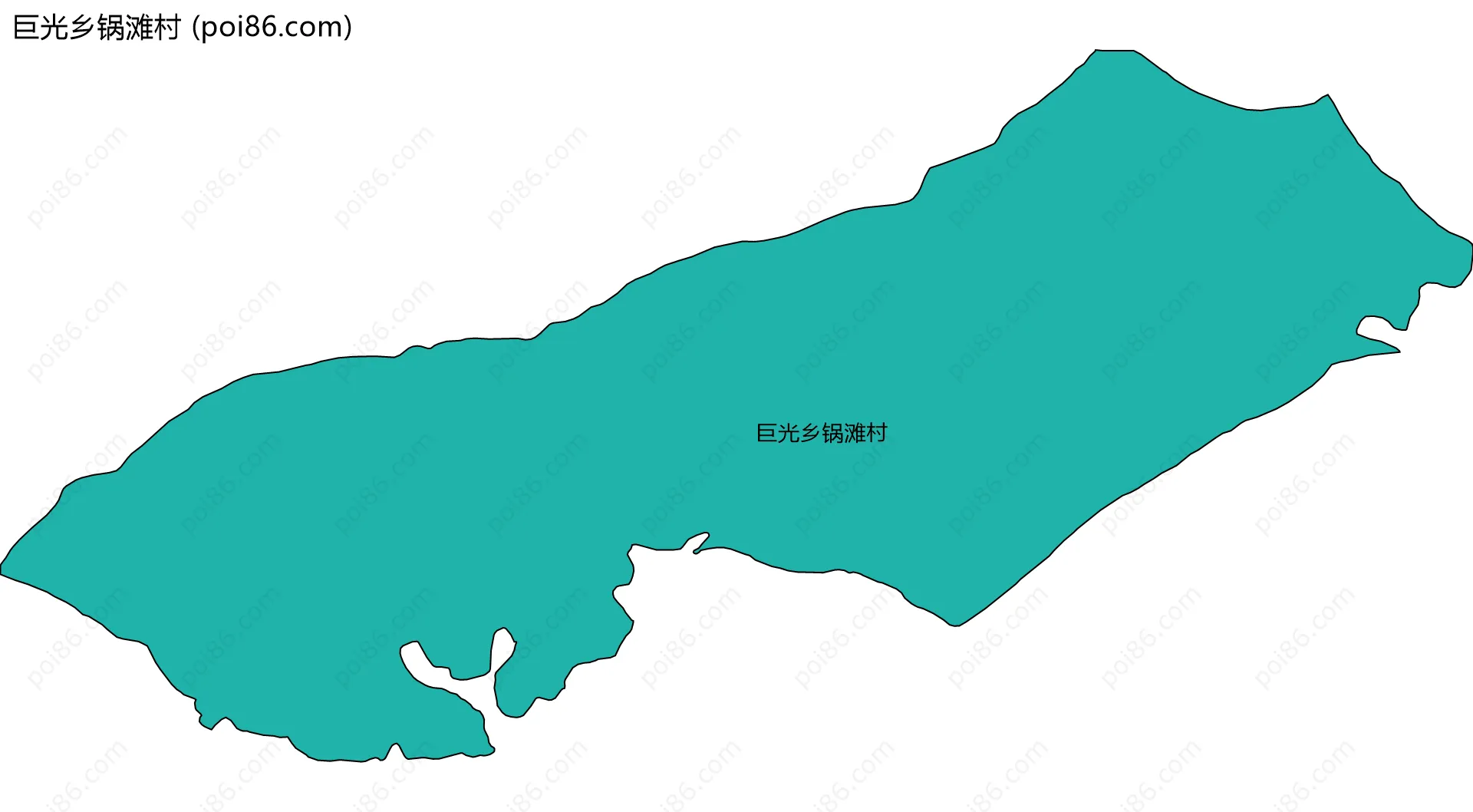 巨光乡锅滩村边界地图