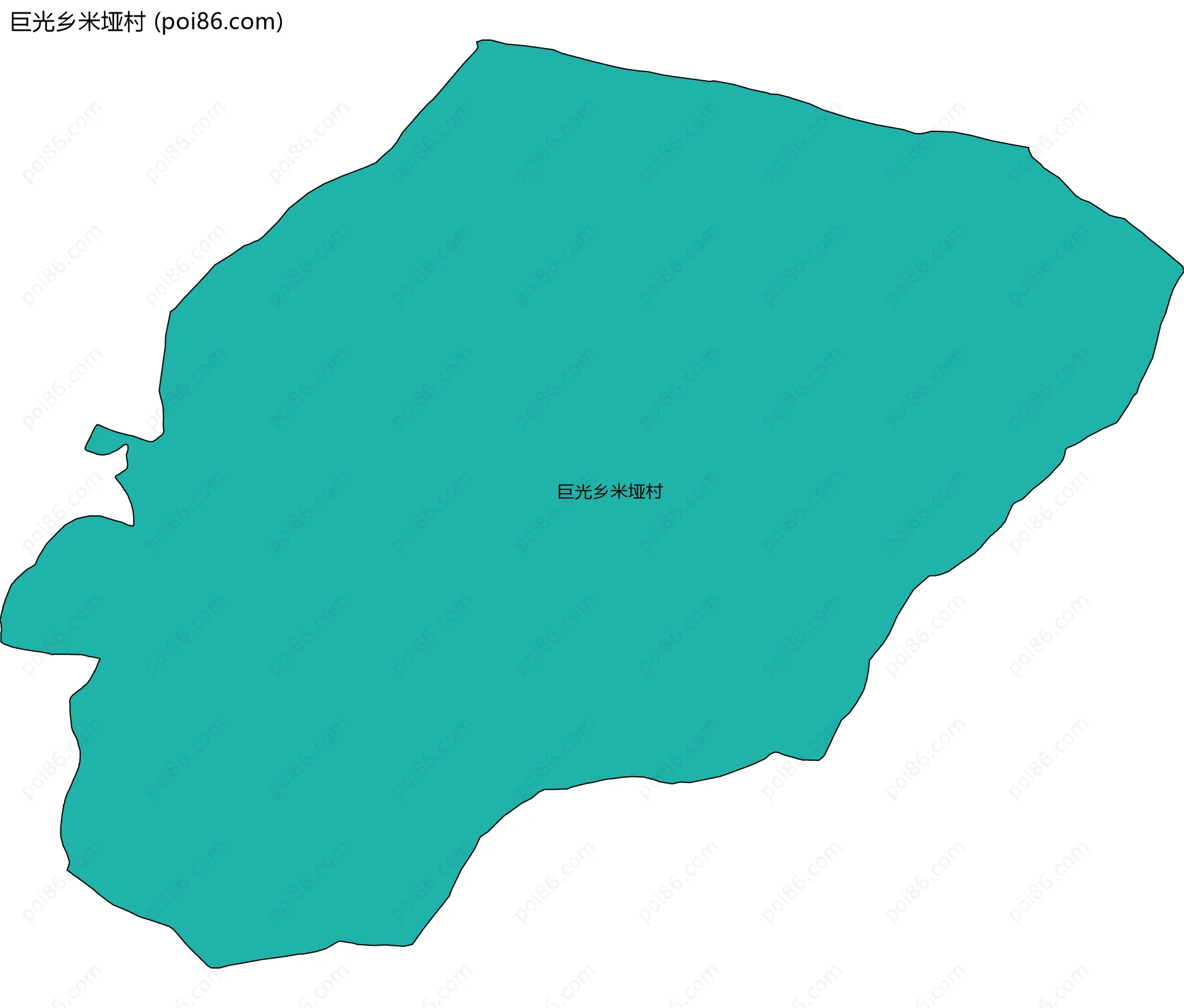 巨光乡米垭村边界地图