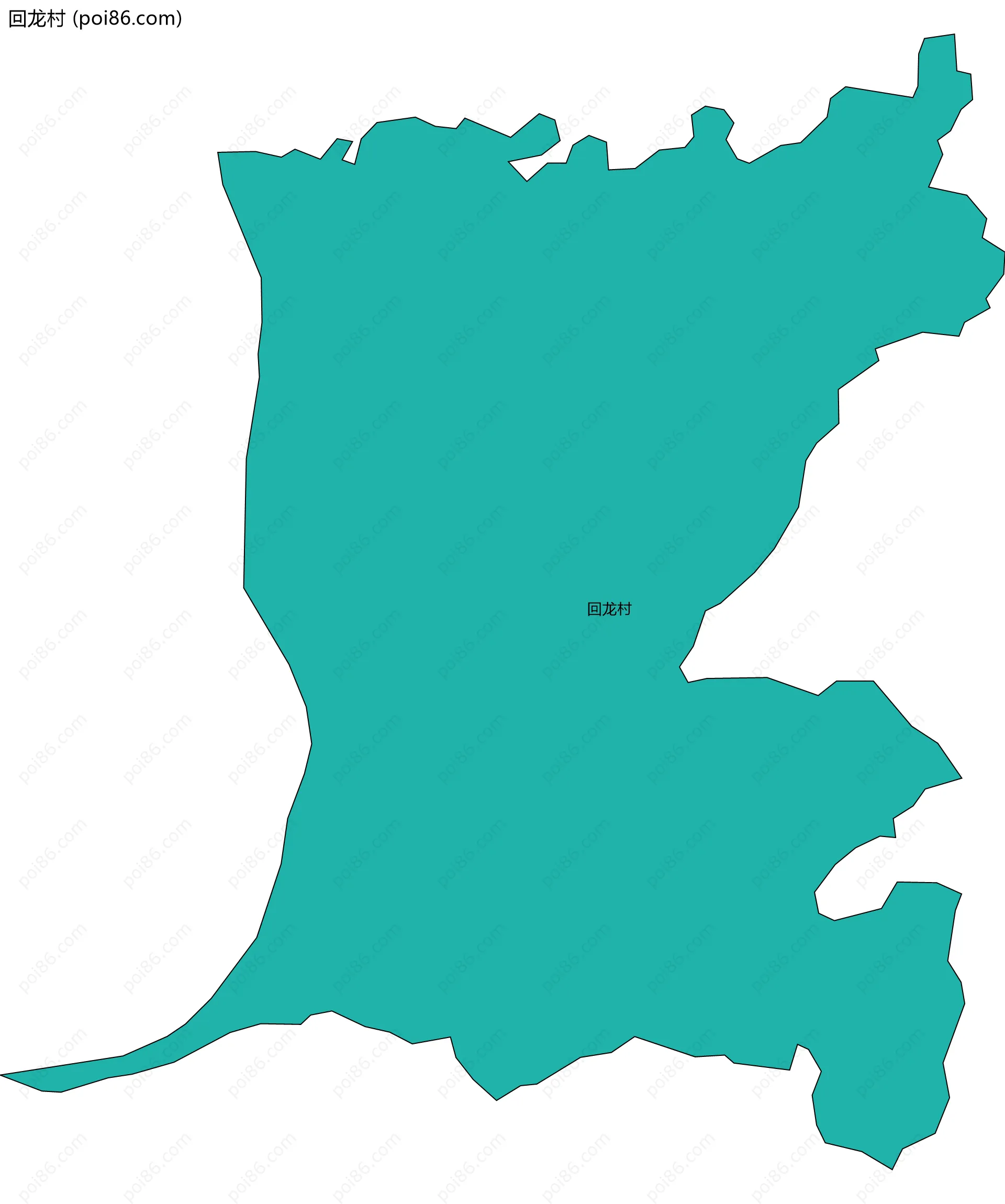 回龙村边界地图