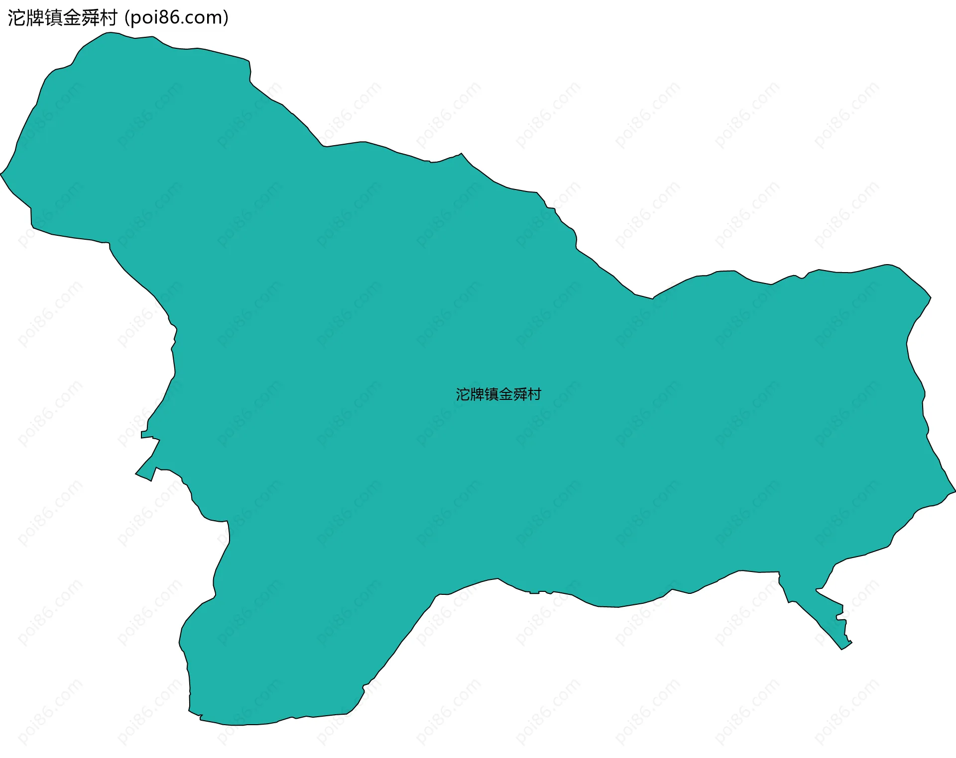 沱牌镇金舜村边界地图