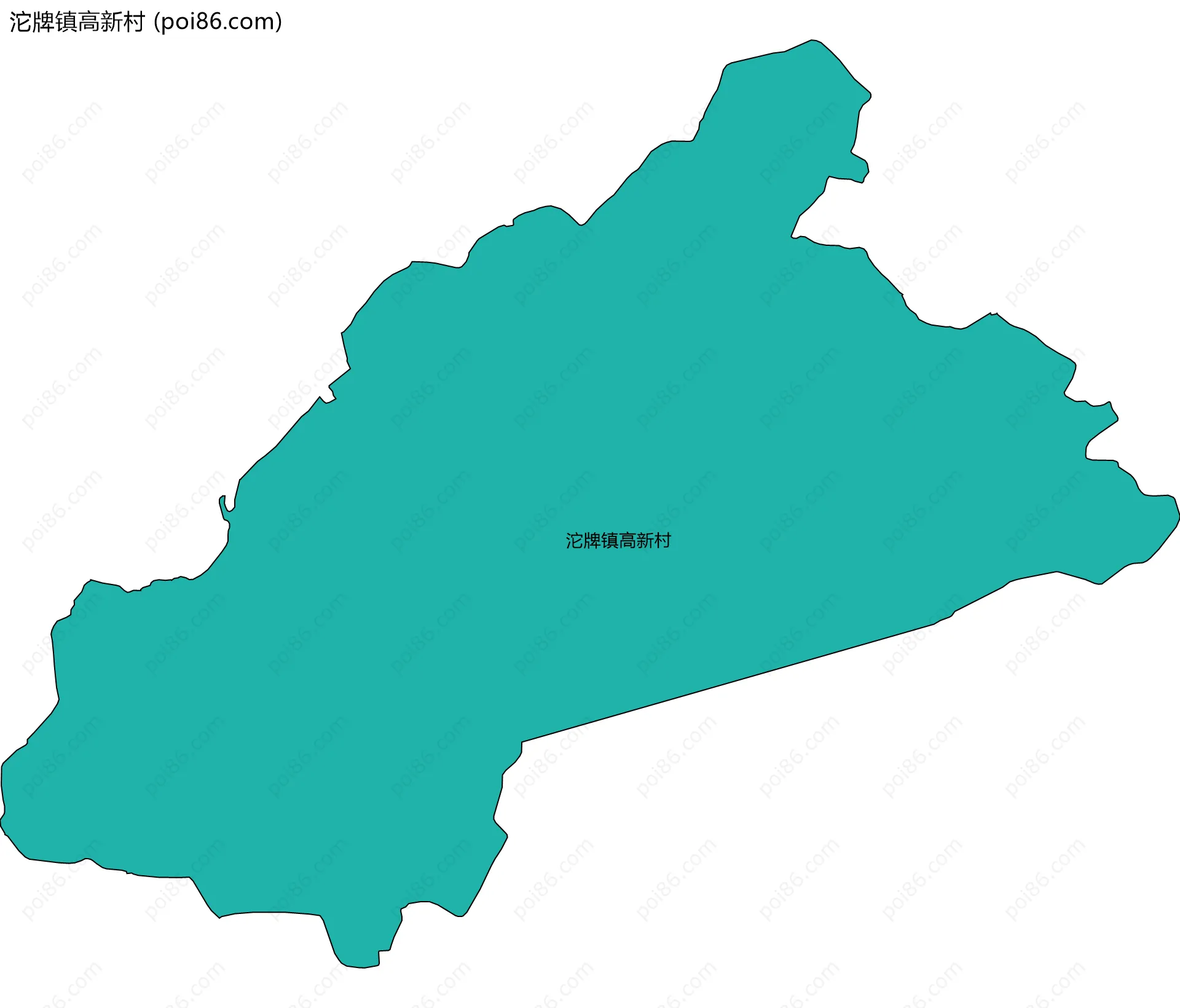 沱牌镇高新村边界地图