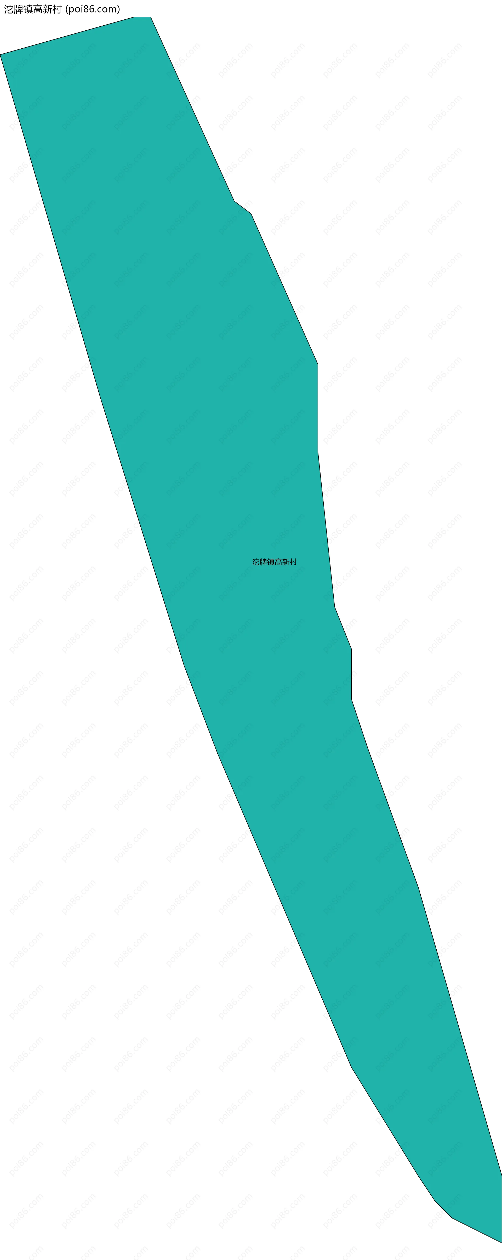 沱牌镇高新村边界地图