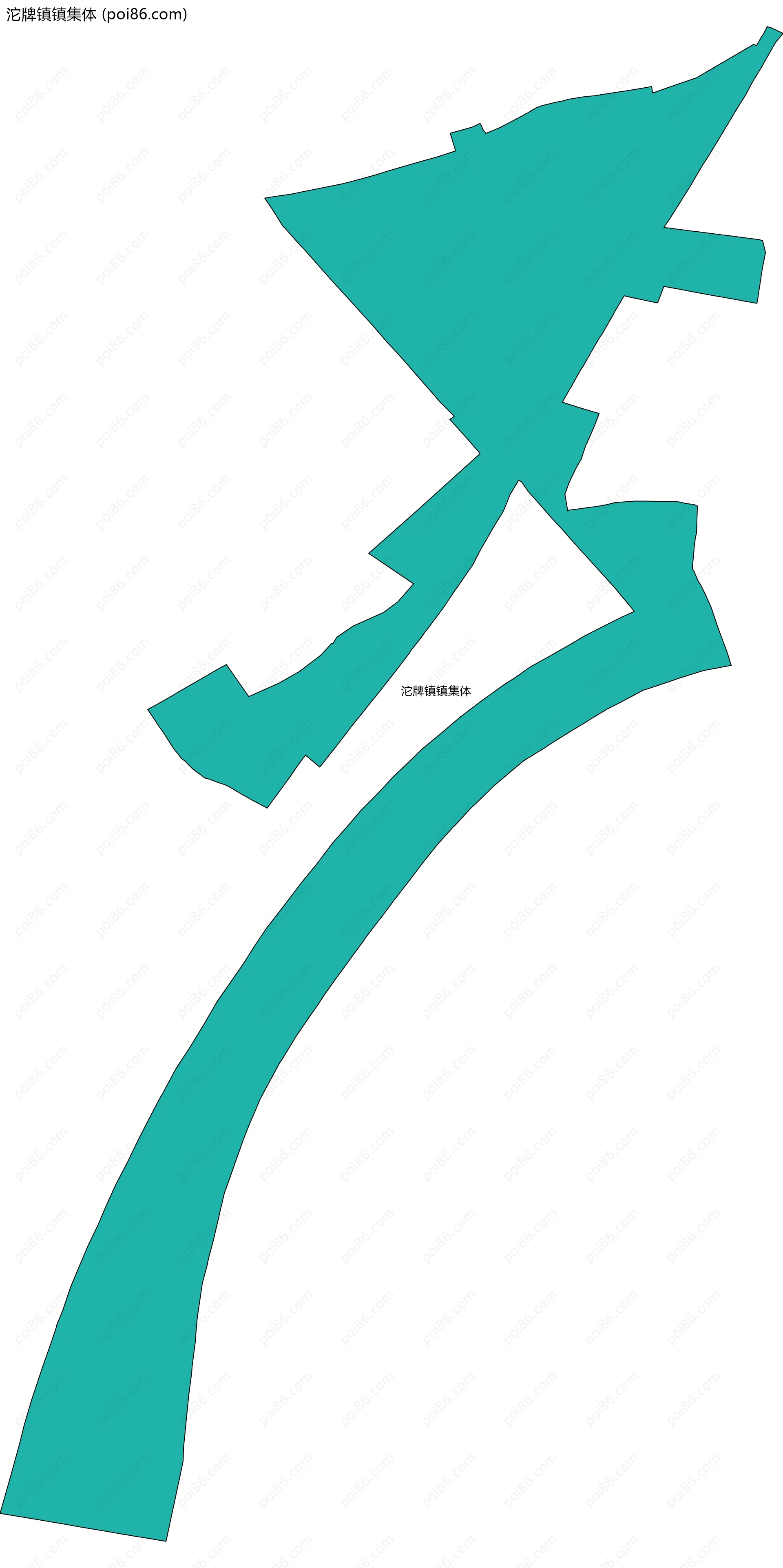 沱牌镇镇集体边界地图