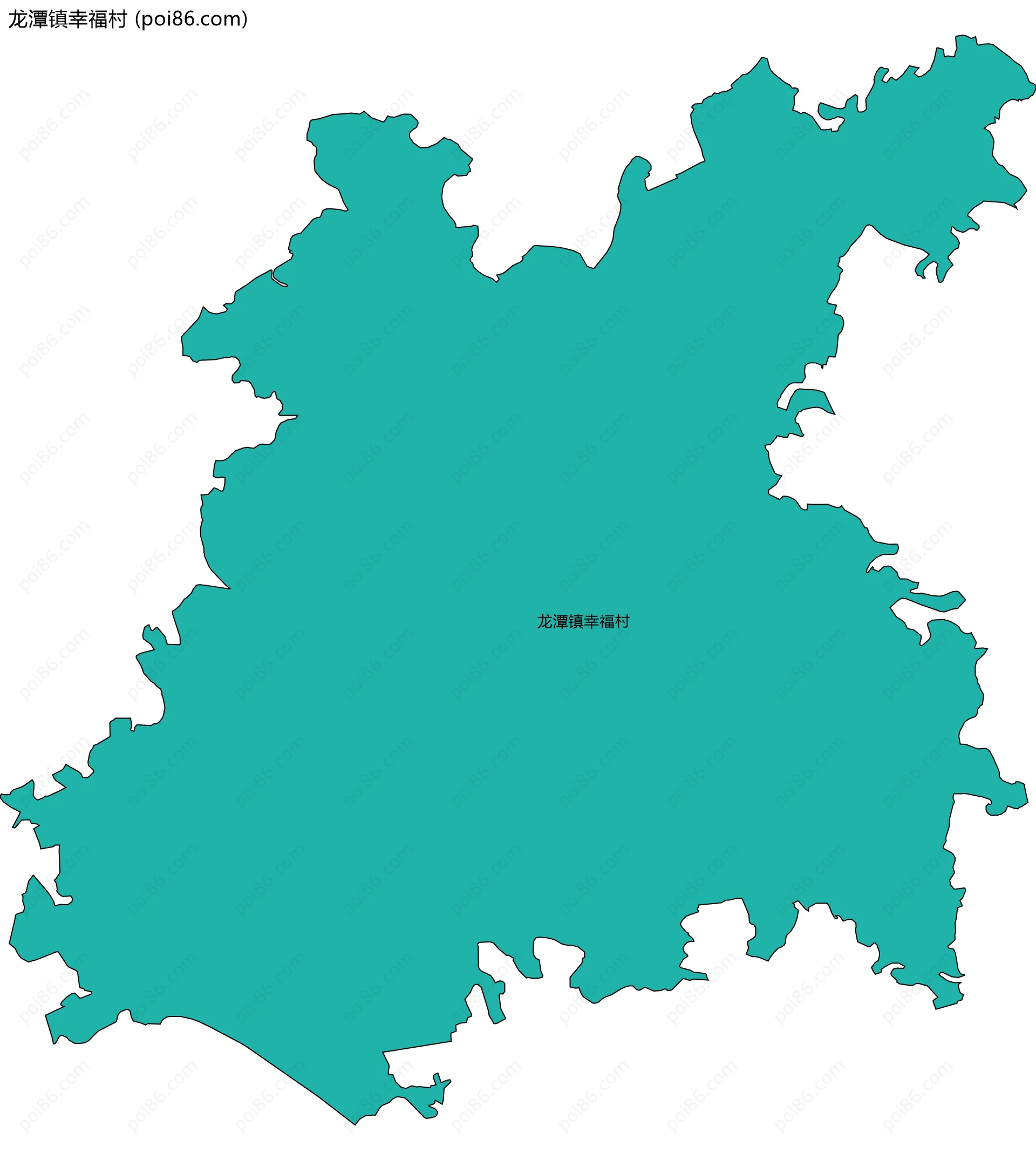 龙潭镇幸福村边界地图