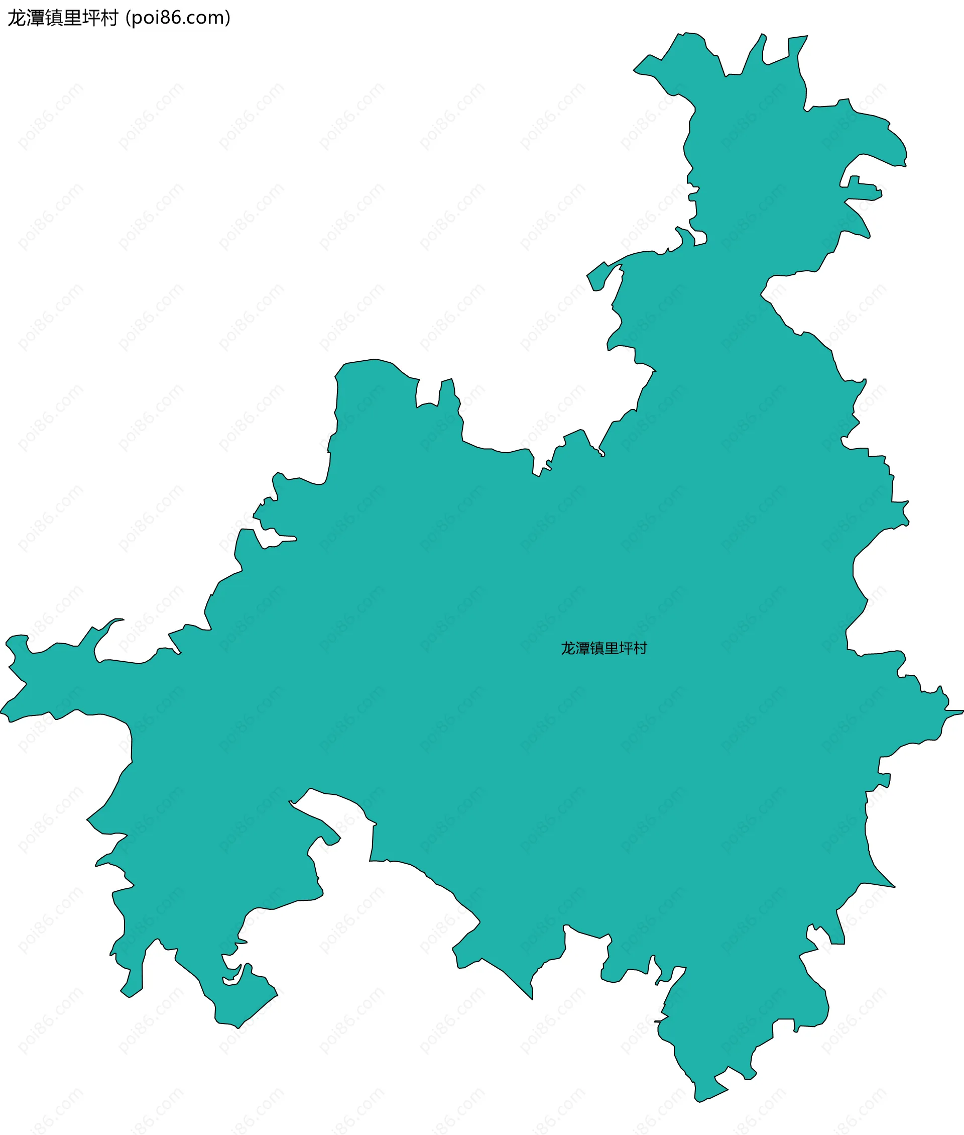 龙潭镇里坪村边界地图