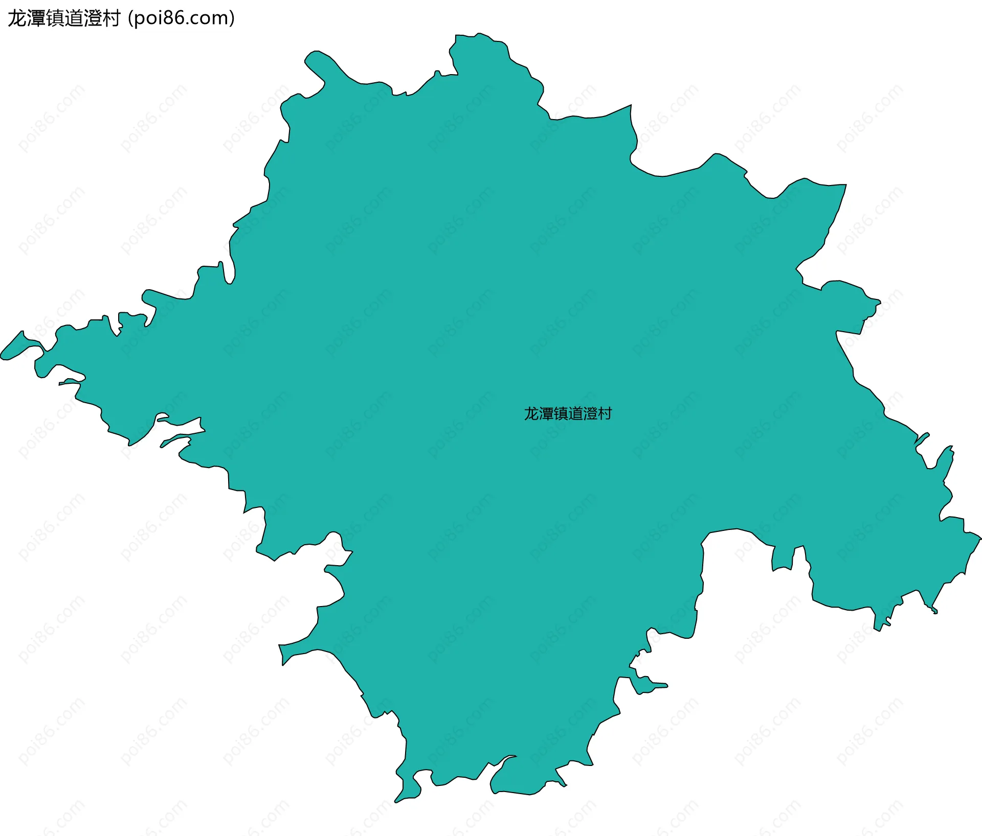 龙潭镇道澄村边界地图