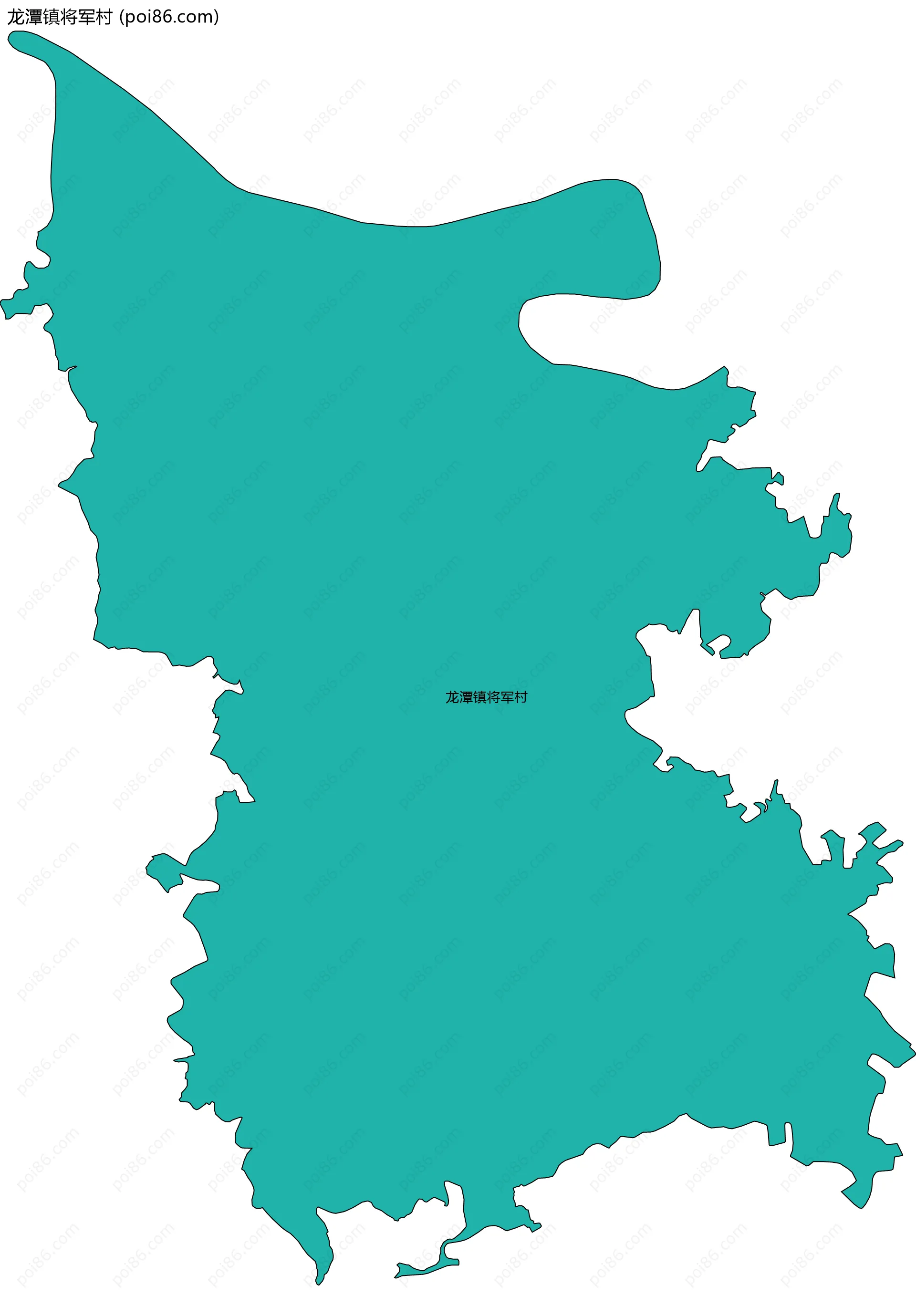 龙潭镇将军村边界地图