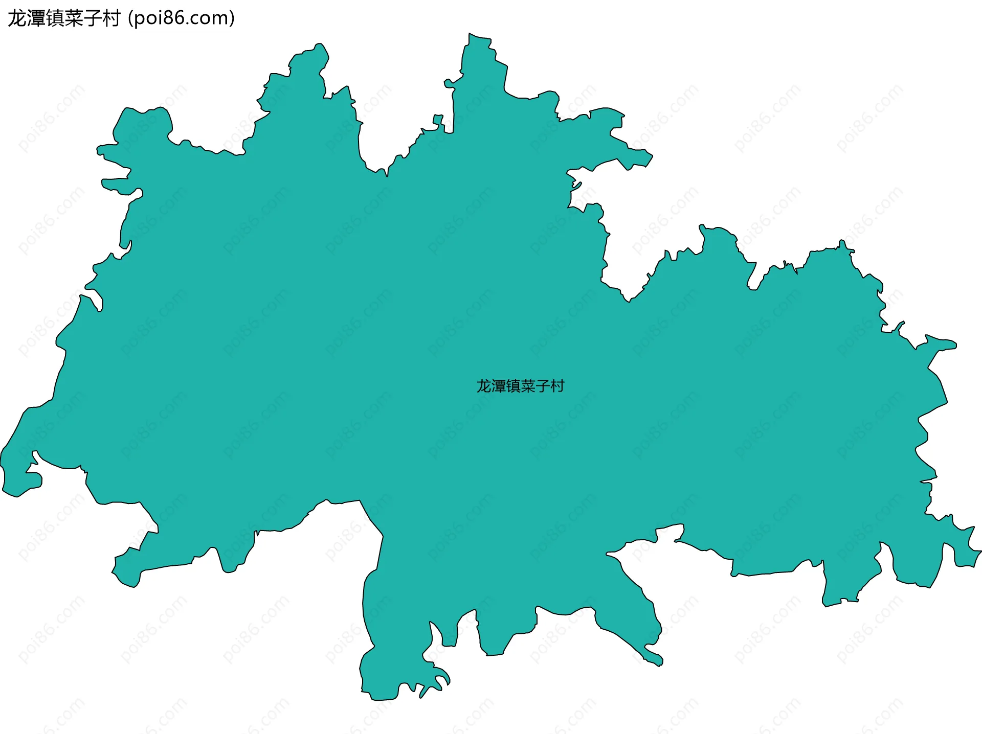 龙潭镇菜子村边界地图