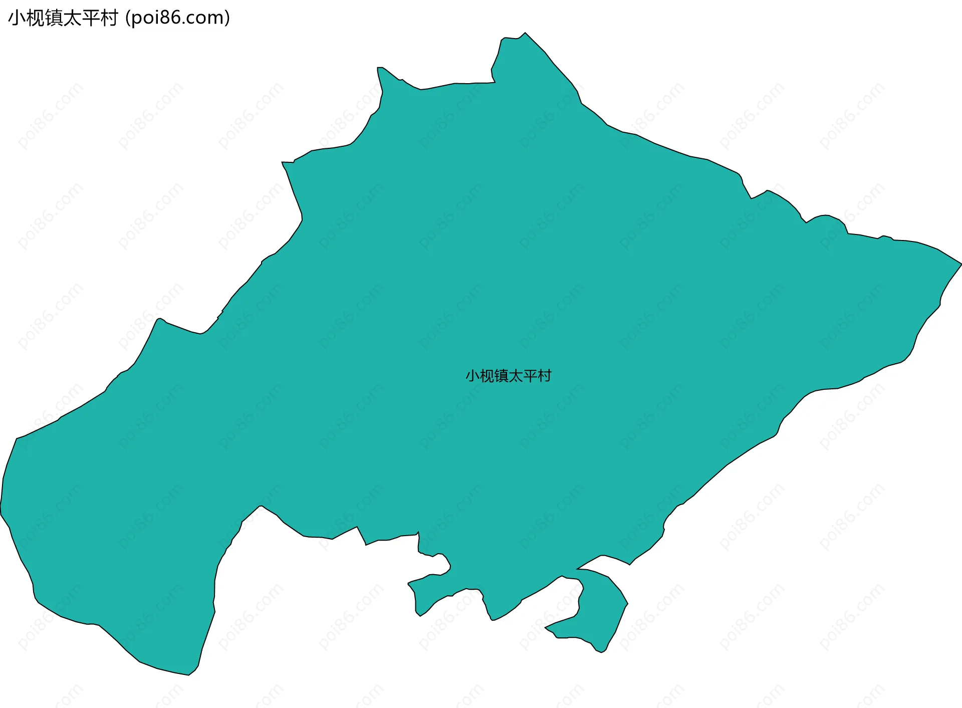 小枧镇太平村边界地图