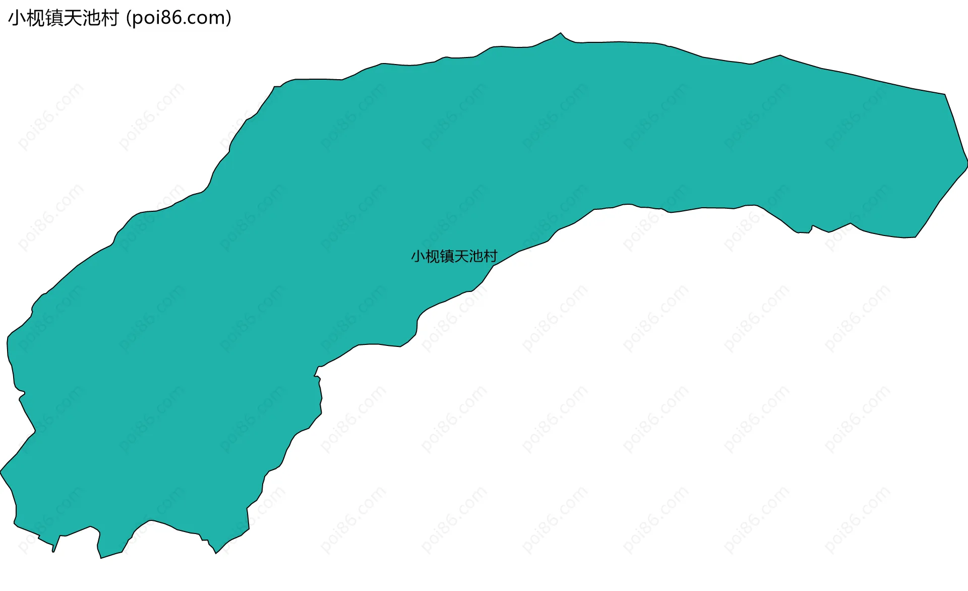 小枧镇天池村边界地图