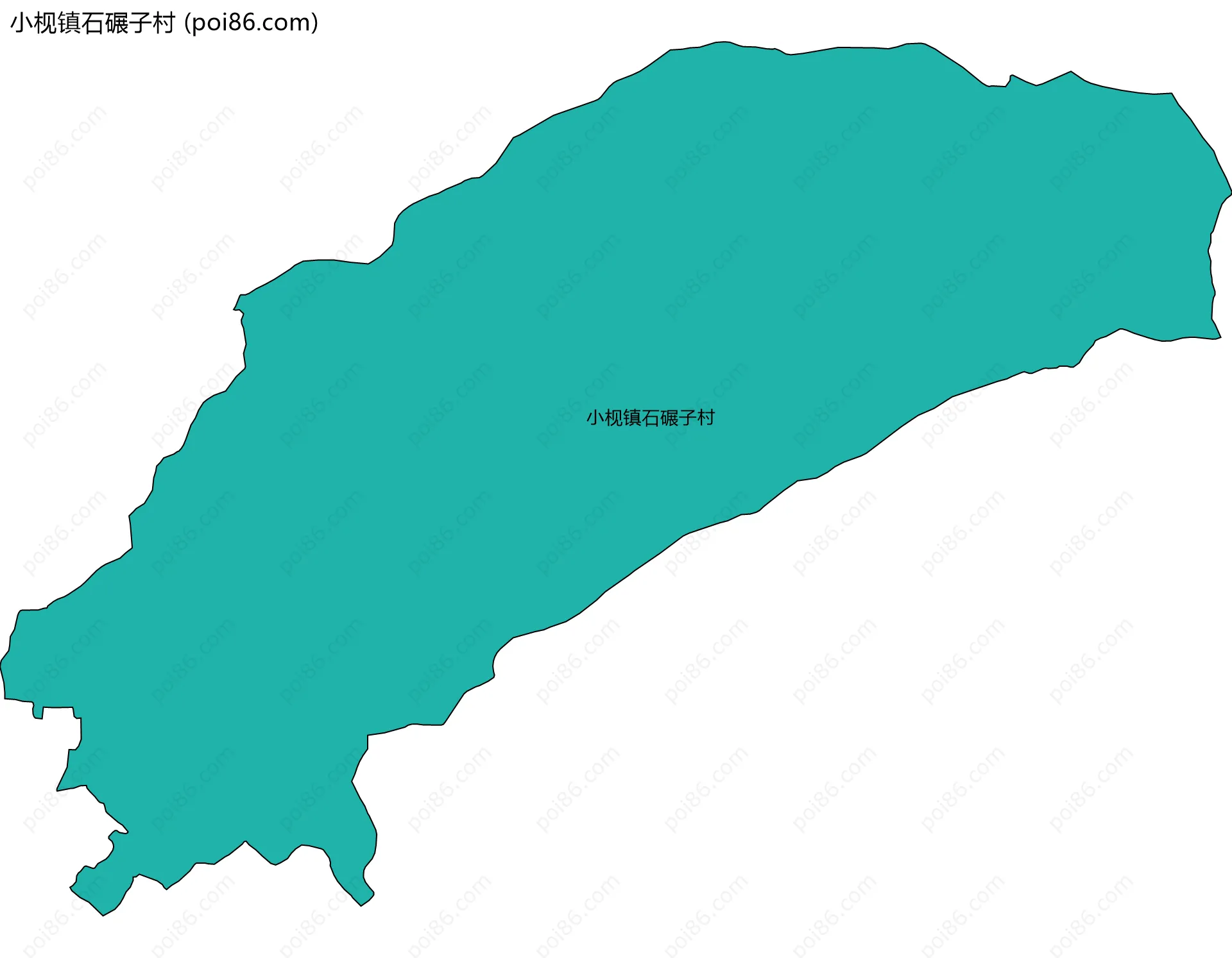 小枧镇石碾子村边界地图