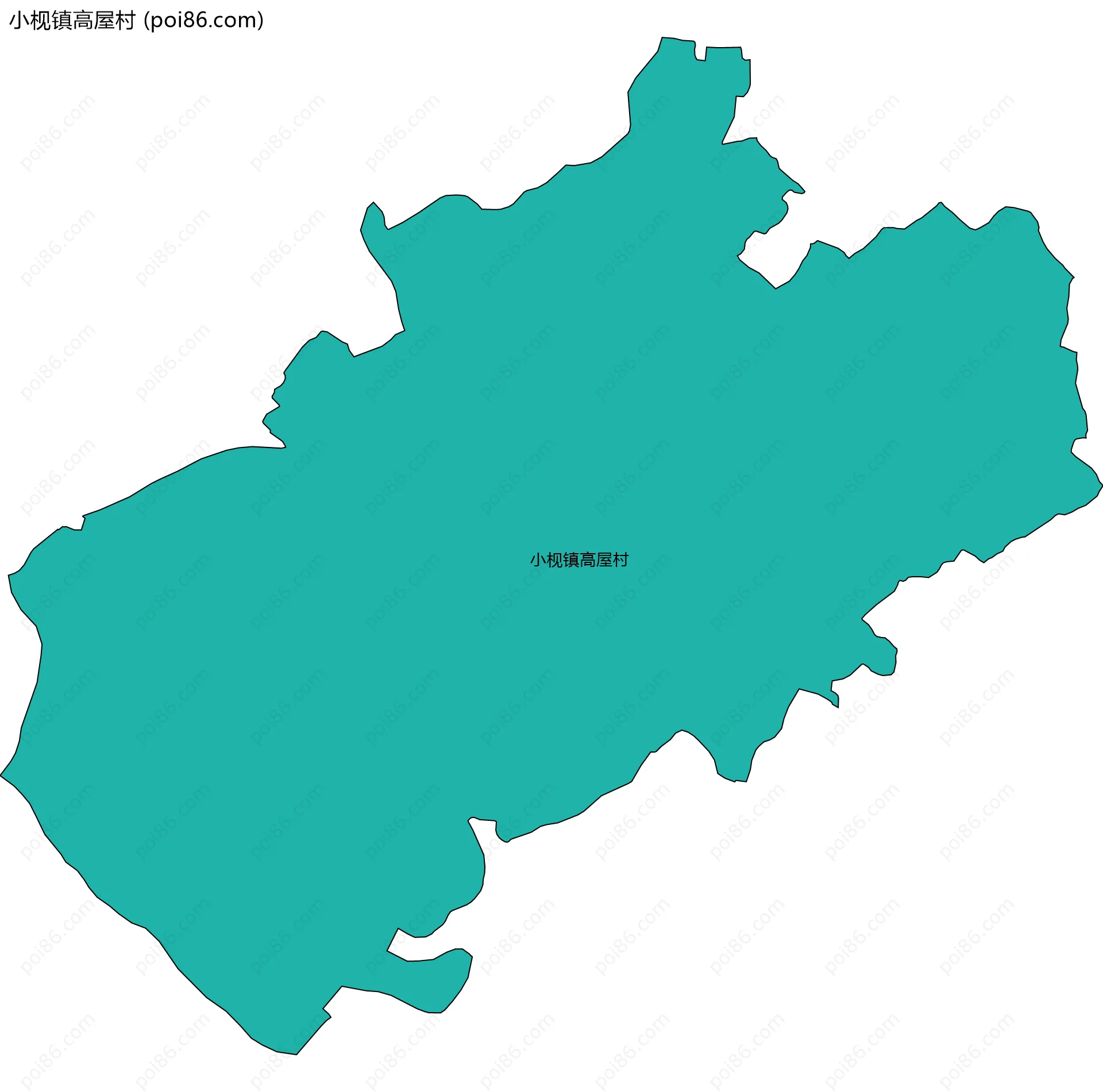 小枧镇高屋村边界地图