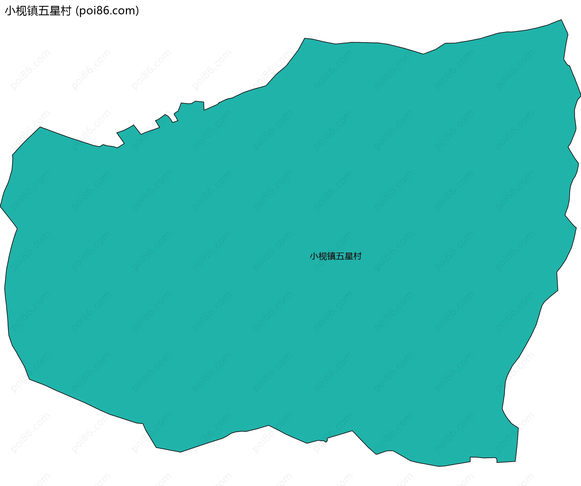 小枧镇五星村边界地图