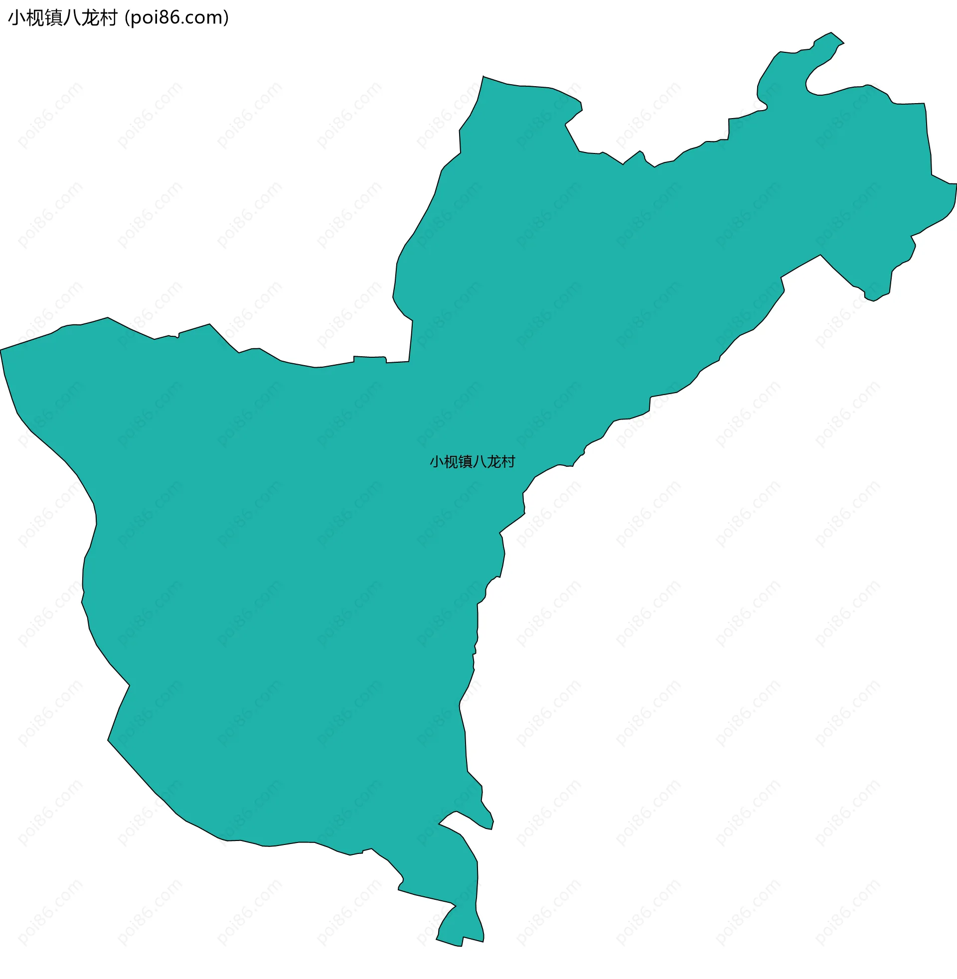 小枧镇八龙村边界地图