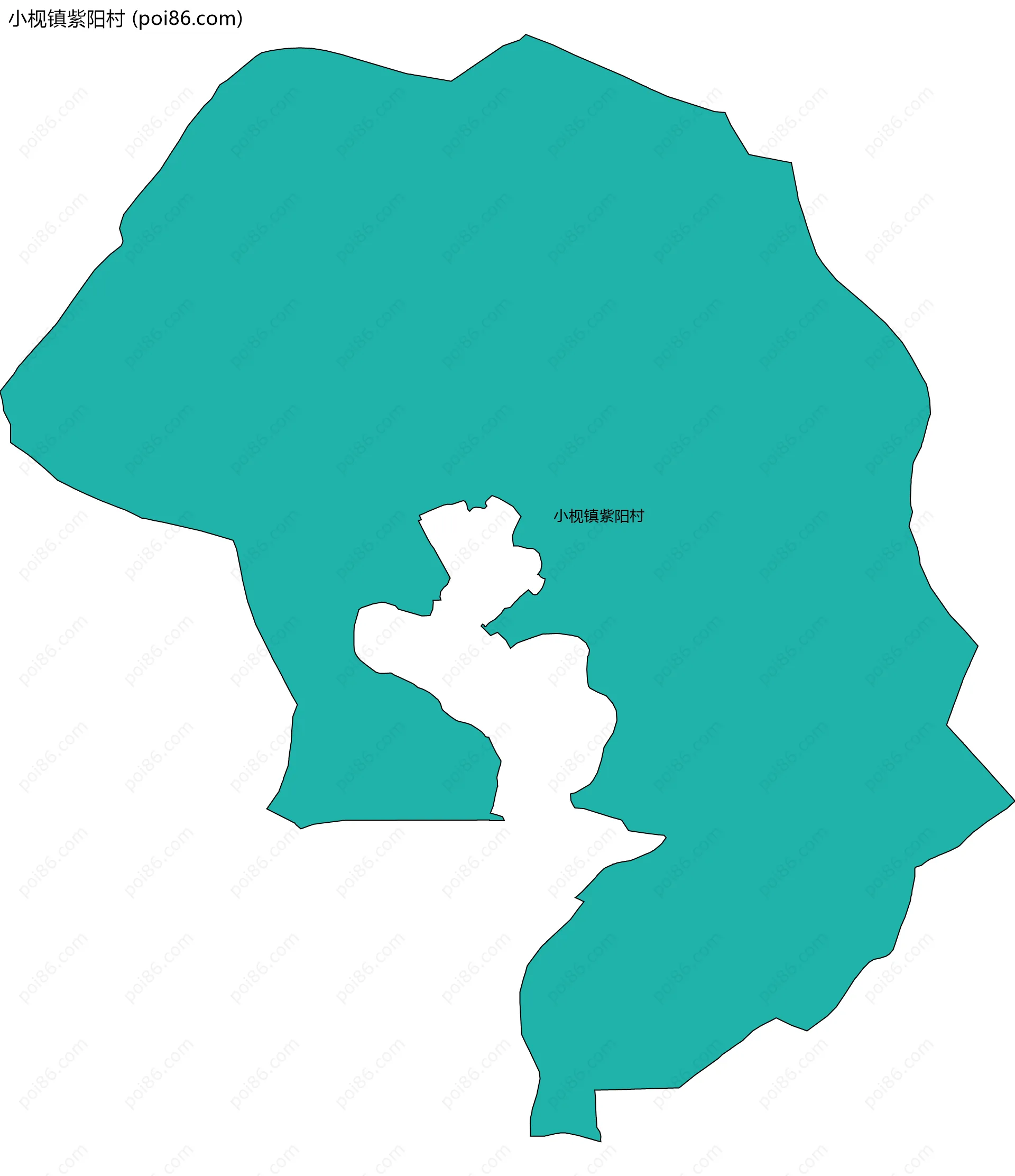 小枧镇紫阳村边界地图