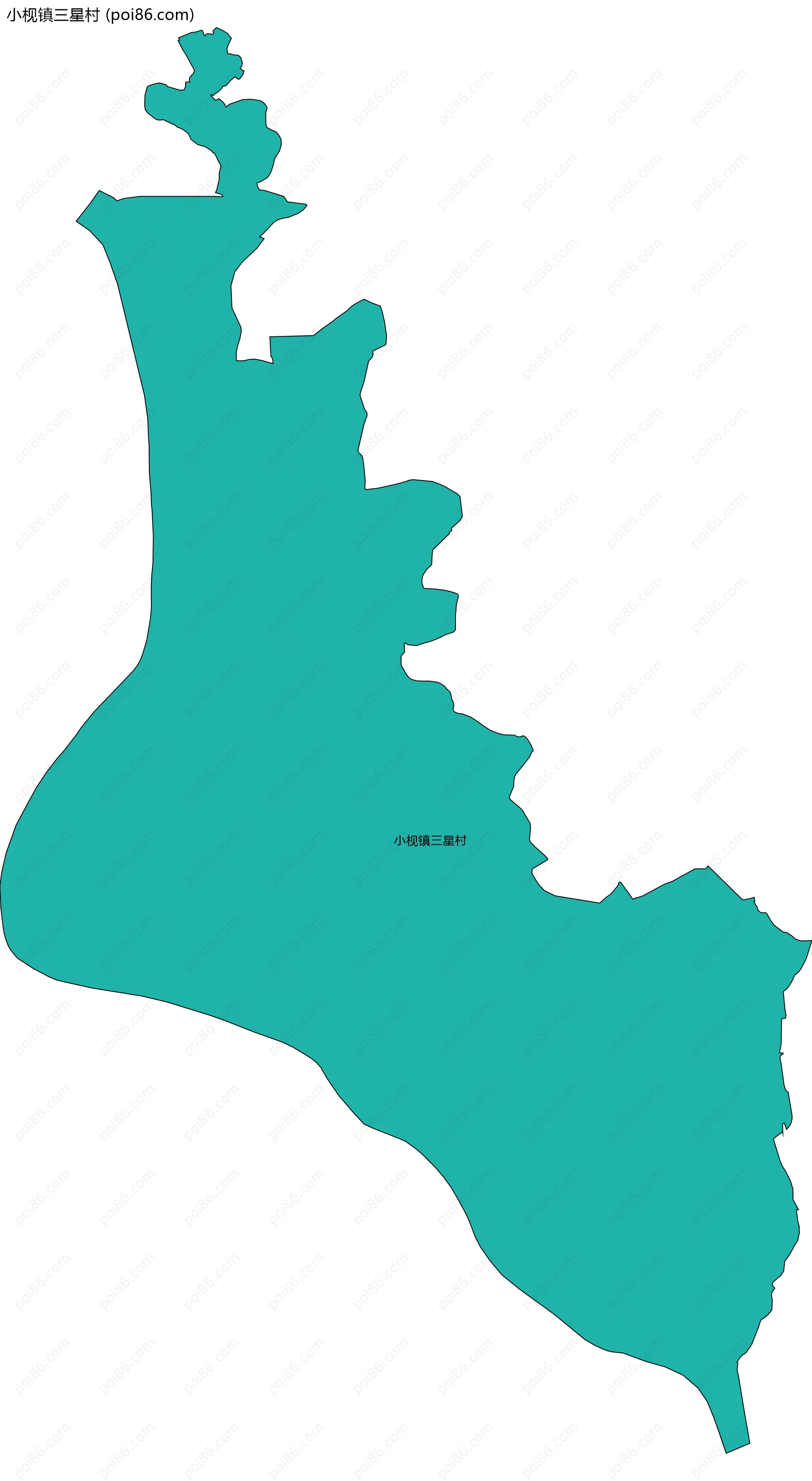 小枧镇三星村边界地图