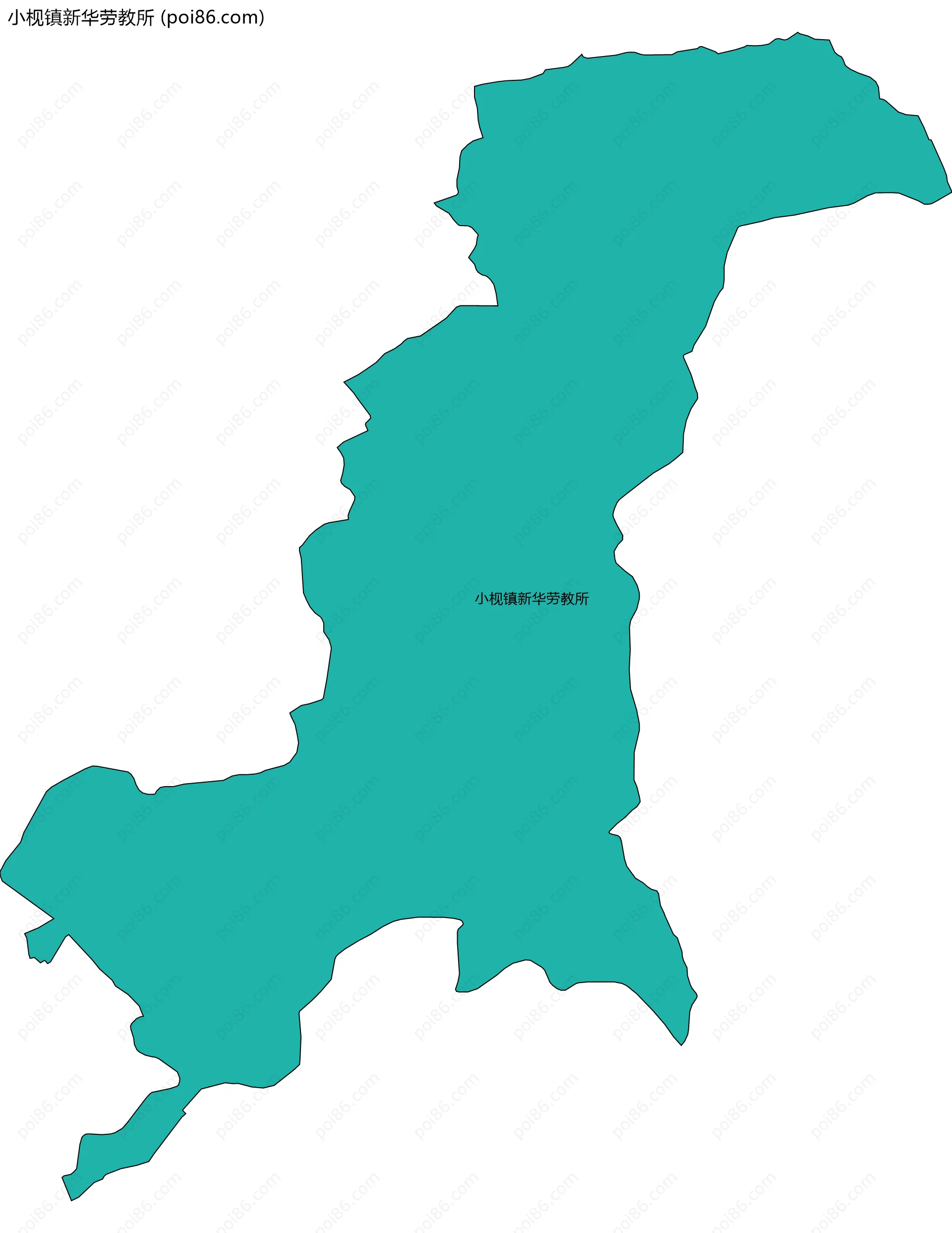 小枧镇新华劳教所边界地图