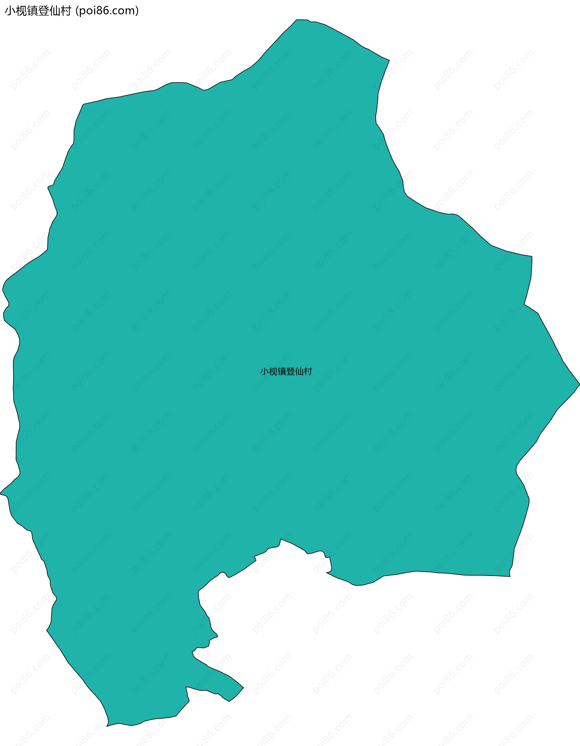 小枧镇登仙村边界地图