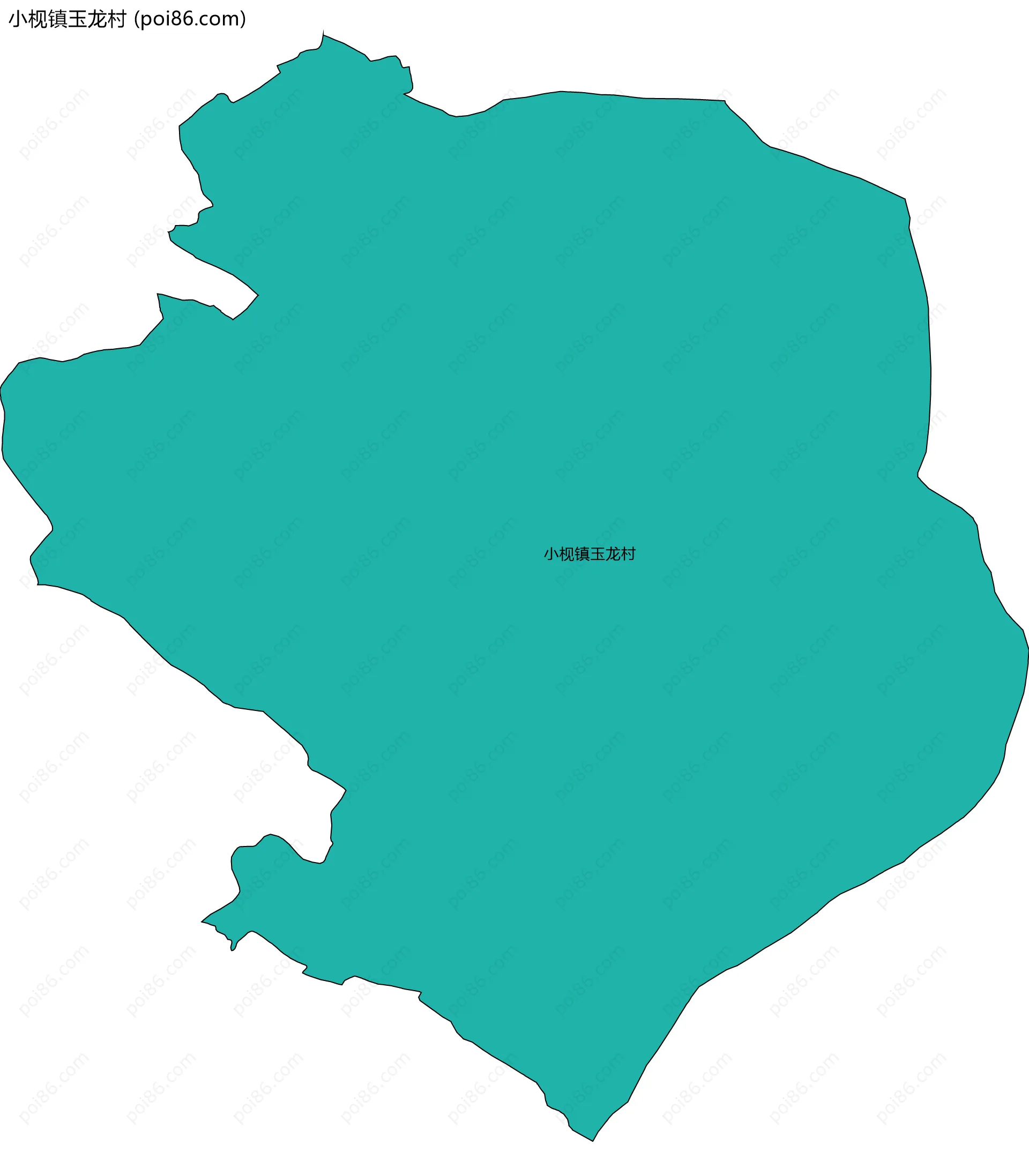 小枧镇玉龙村边界地图