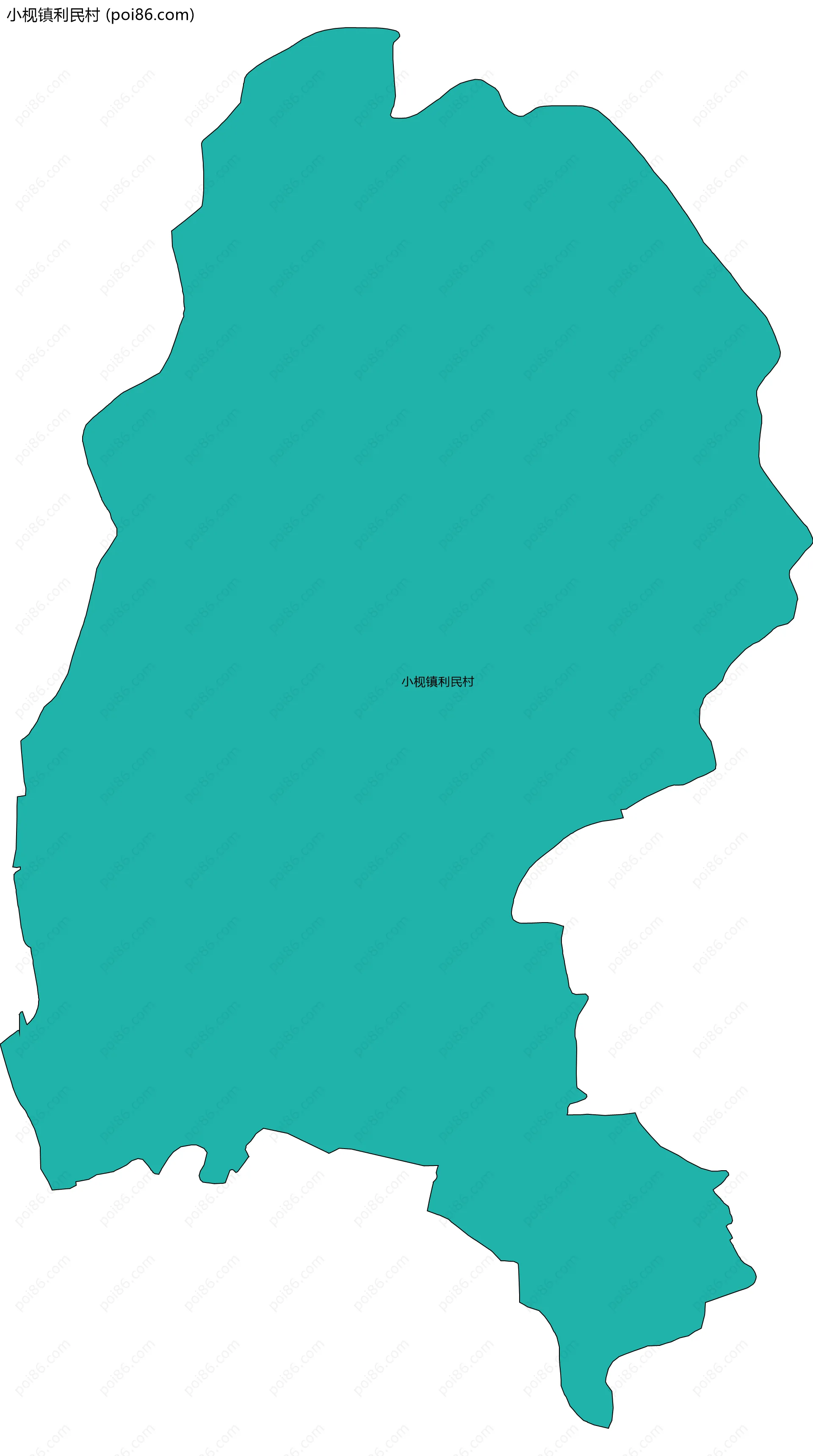 小枧镇利民村边界地图