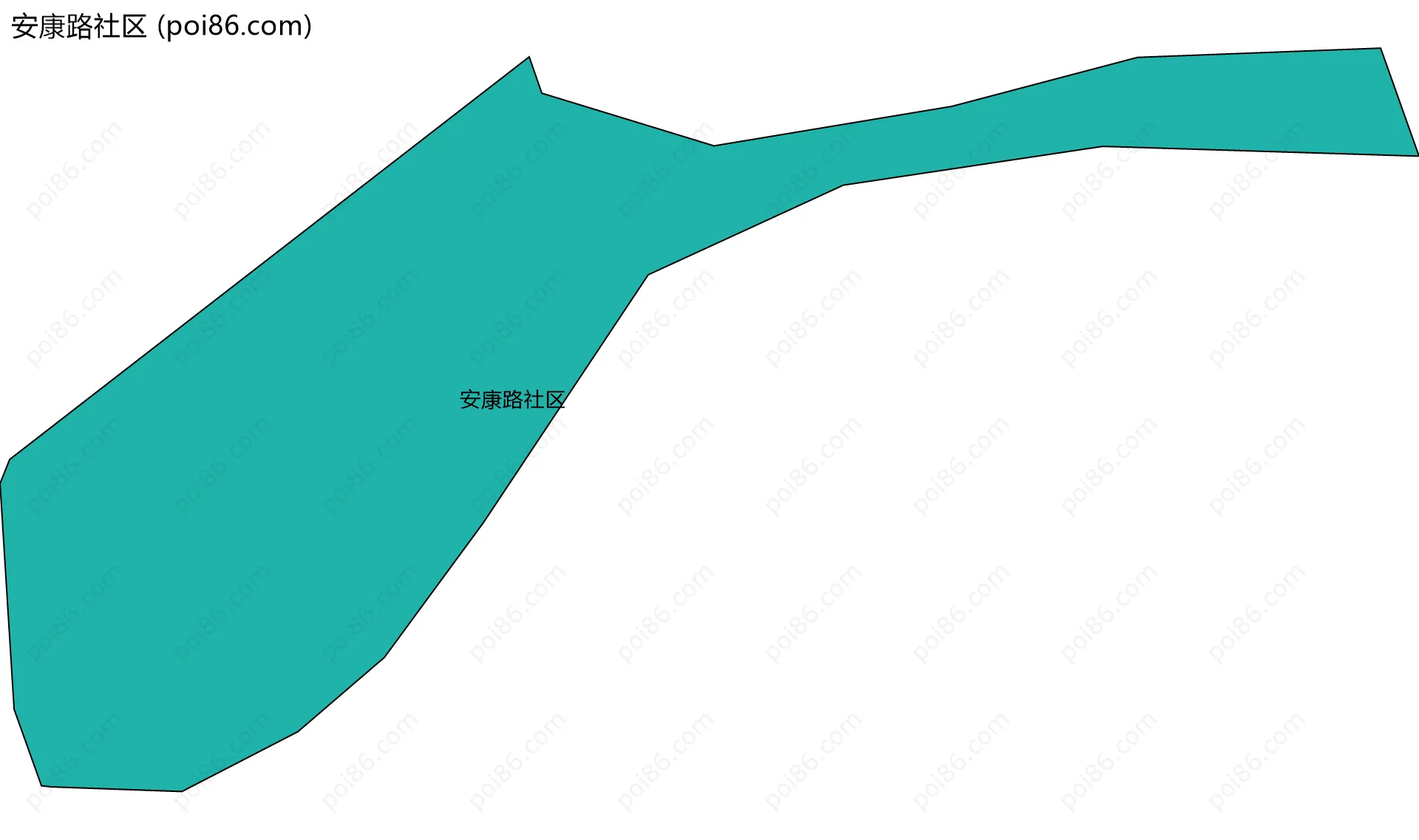 安康路社区边界地图