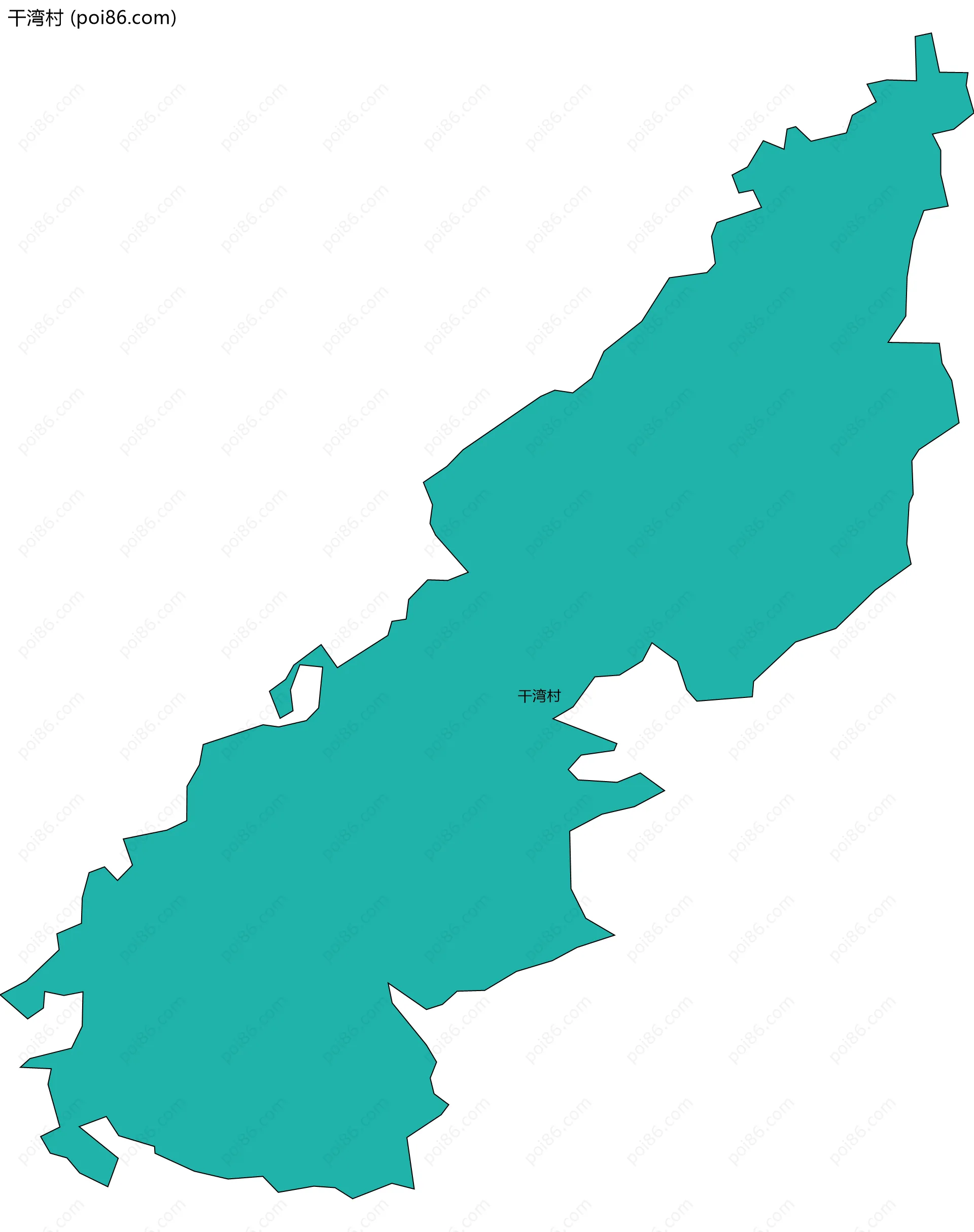 干湾村边界地图