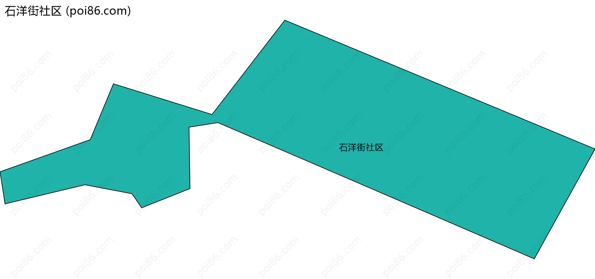 石洋街社区边界地图