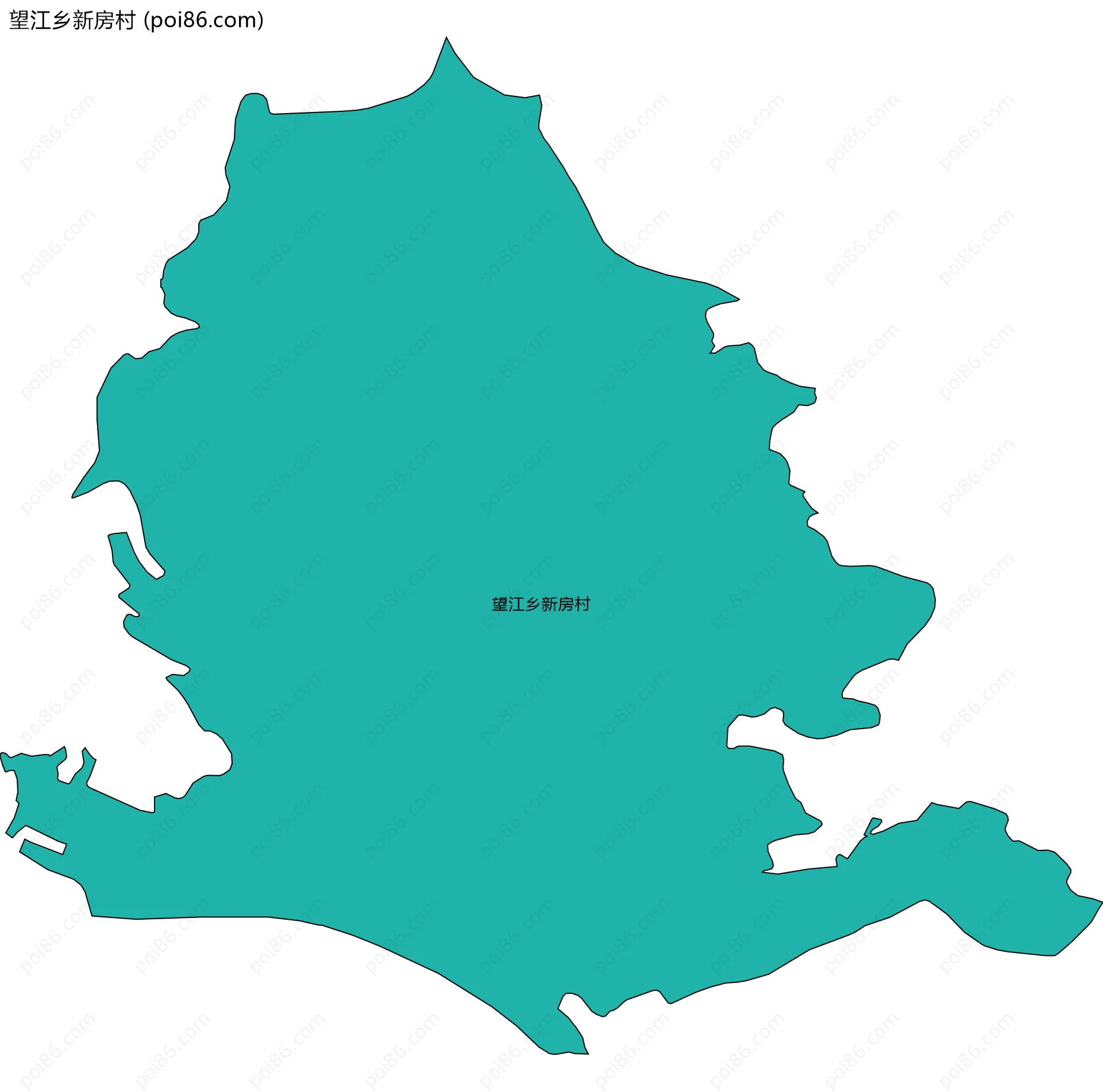 望江乡新房村边界地图