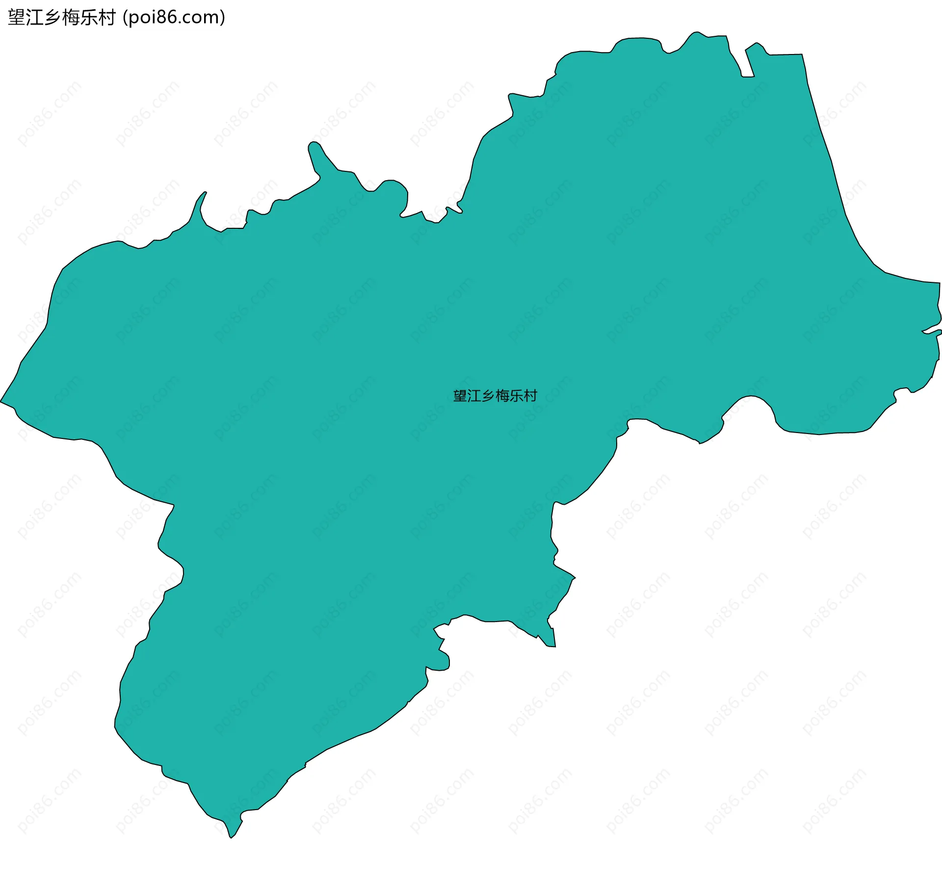 望江乡梅乐村边界地图