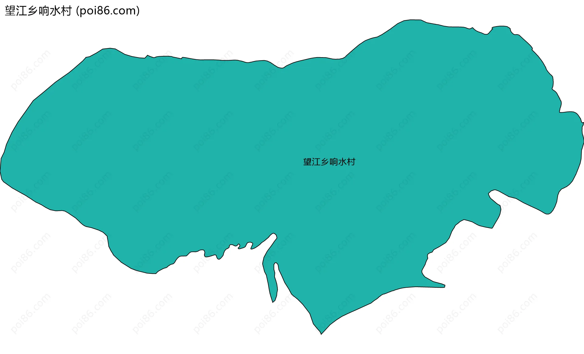 望江乡响水村边界地图