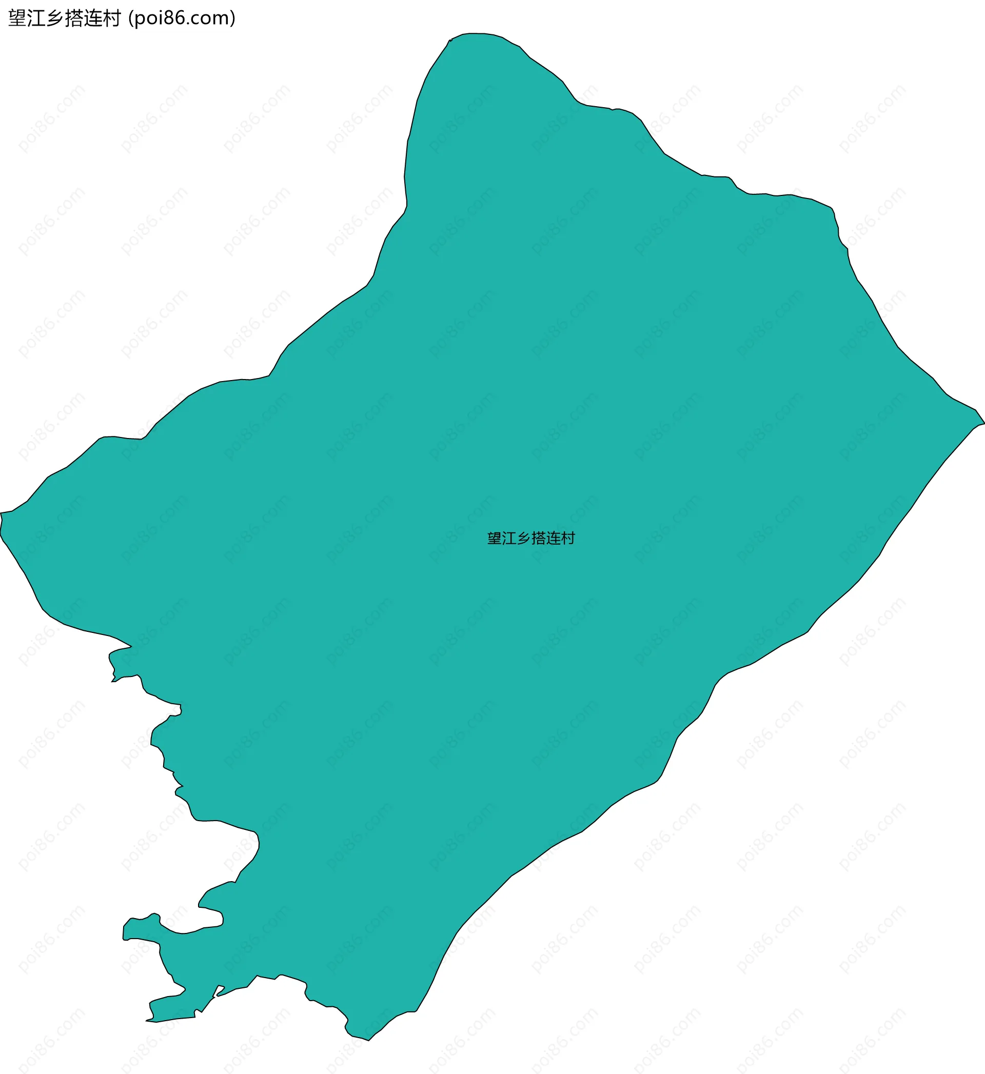 望江乡搭连村边界地图