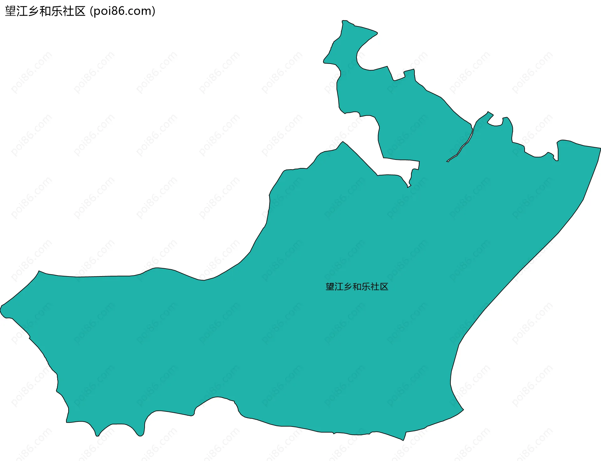 望江乡和乐社区边界地图