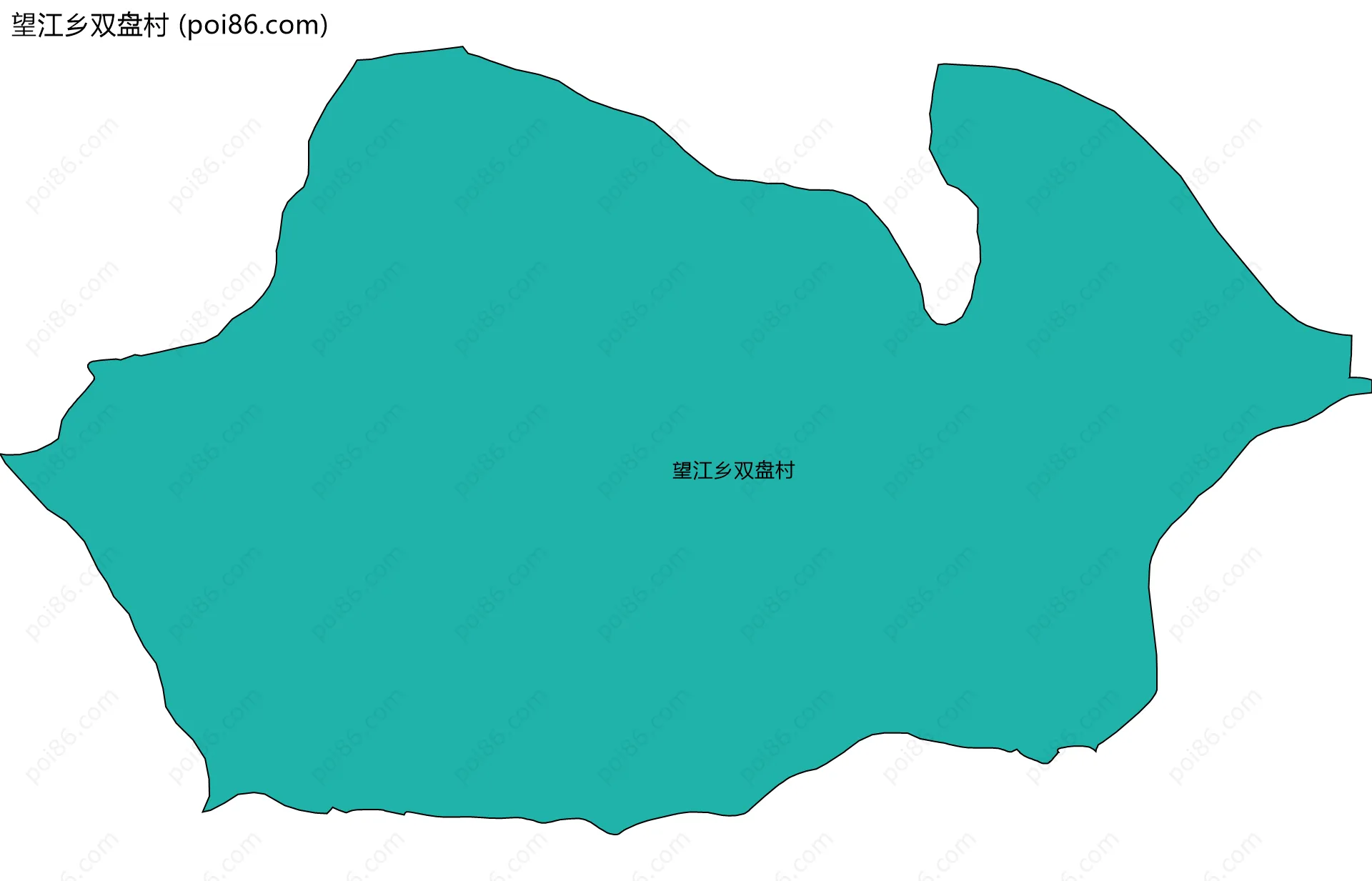 望江乡双盘村边界地图