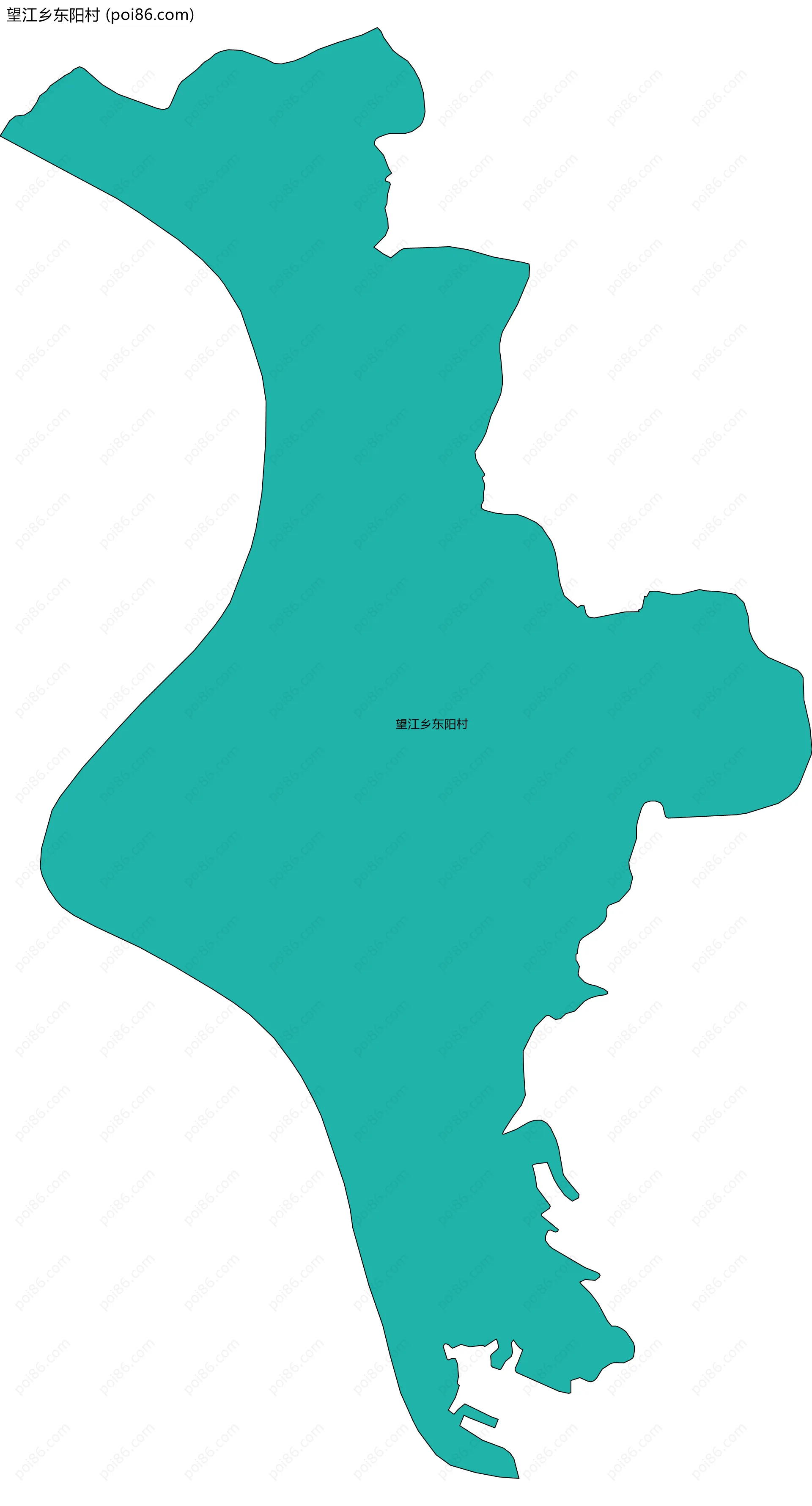 望江乡东阳村边界地图