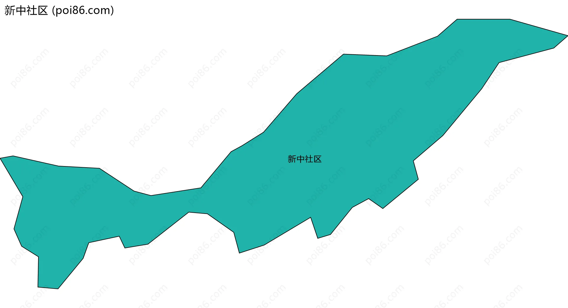 新中社区边界地图