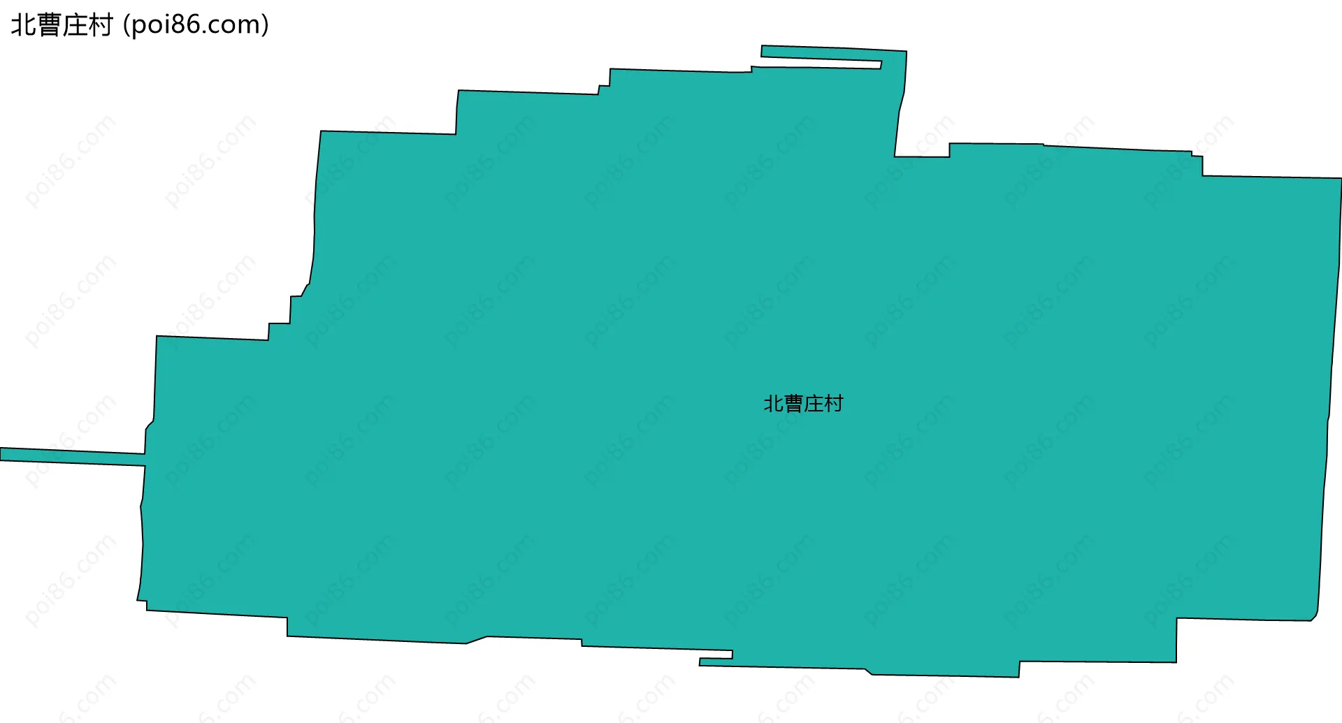 北曹庄村边界地图