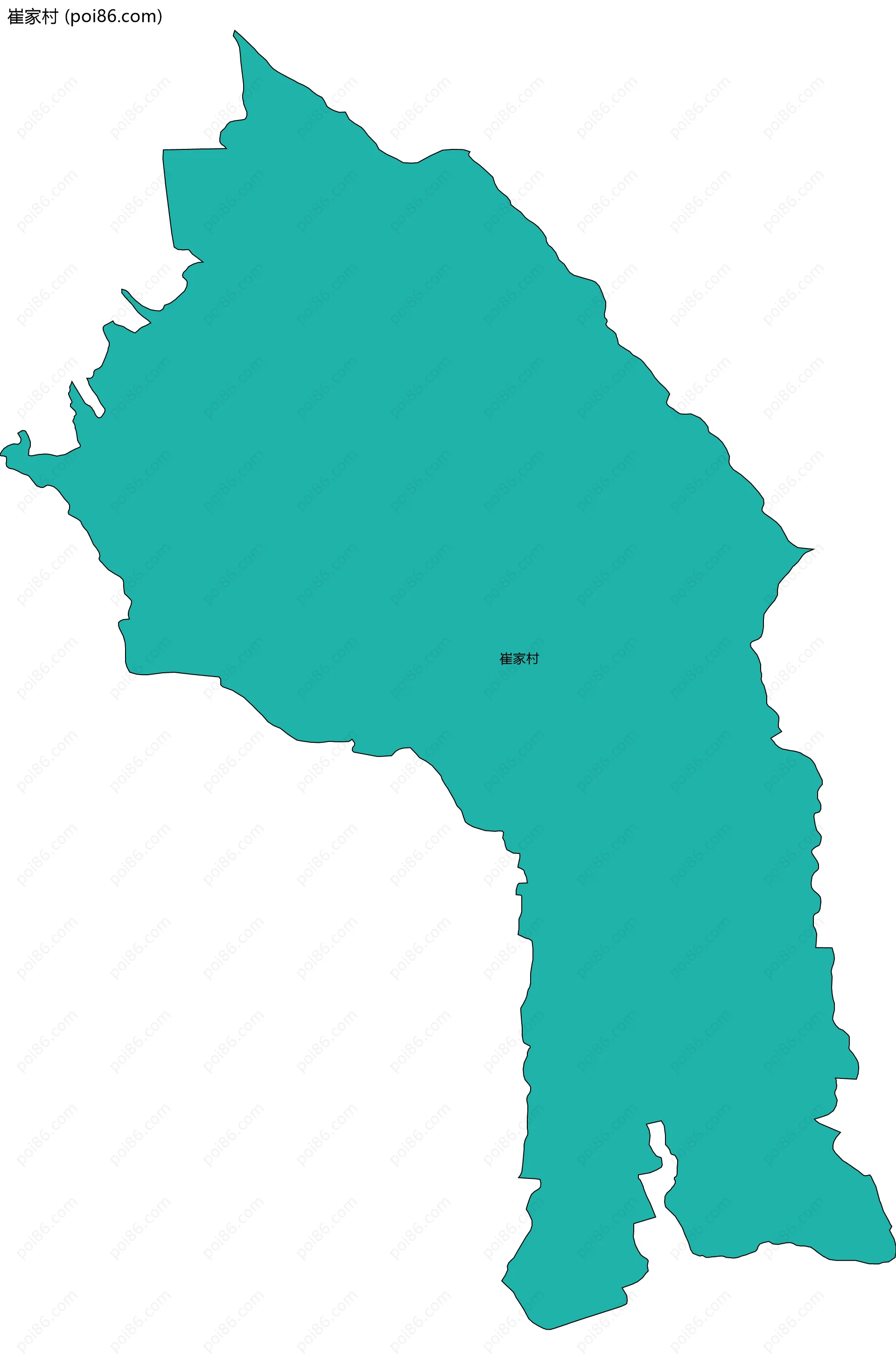 崔家村边界地图