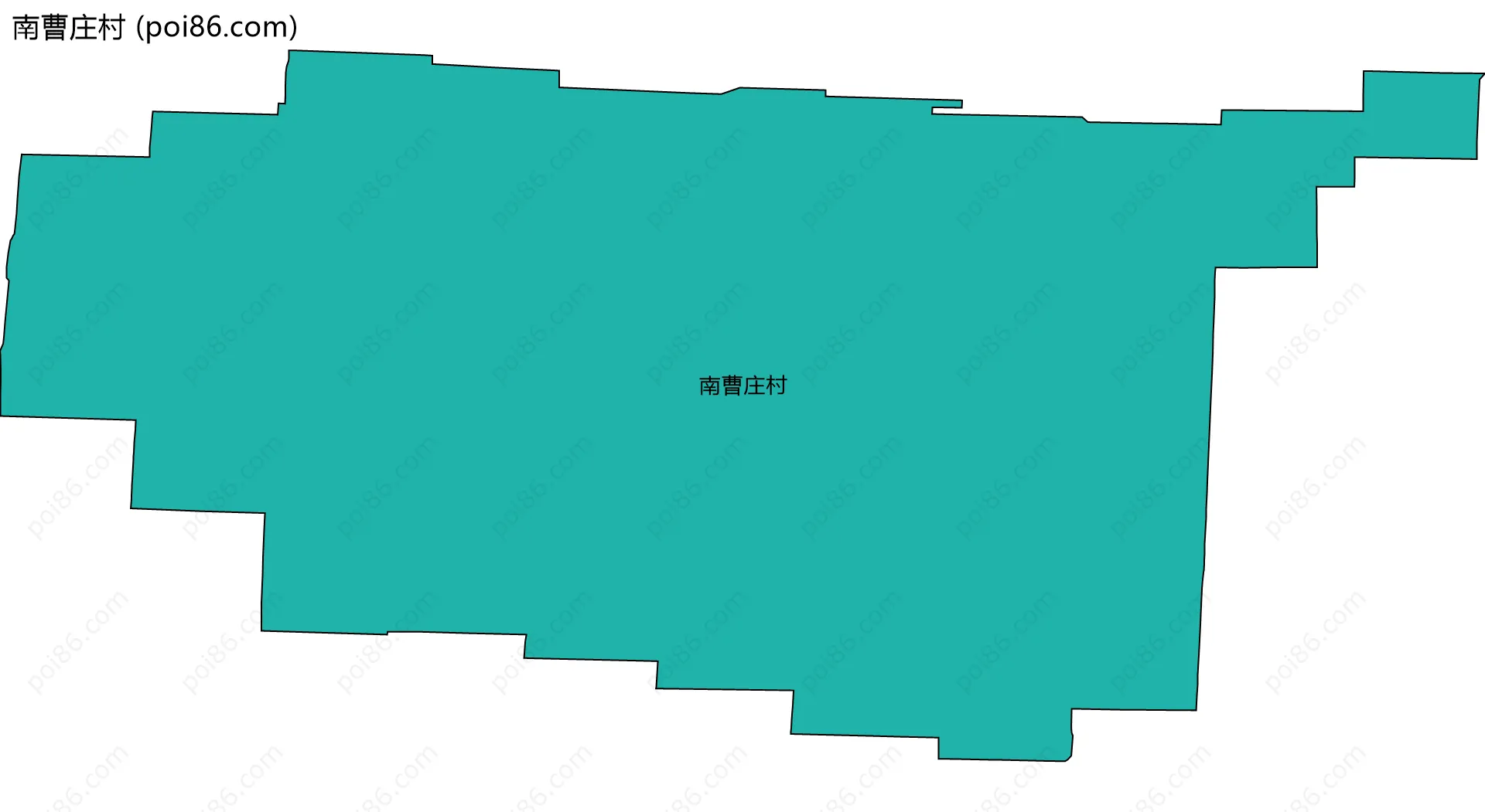 南曹庄村边界地图