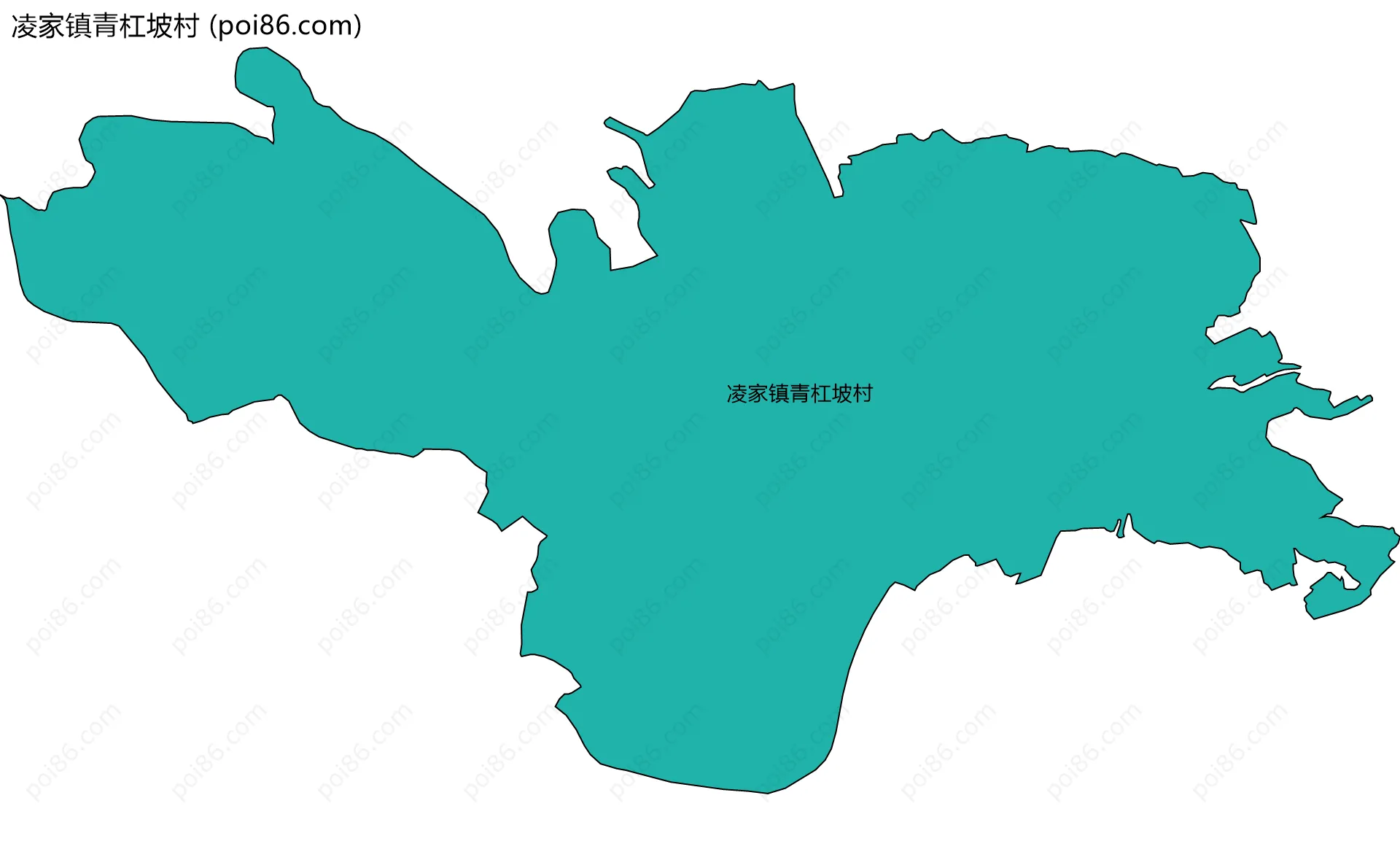 凌家镇青杠坡村边界地图