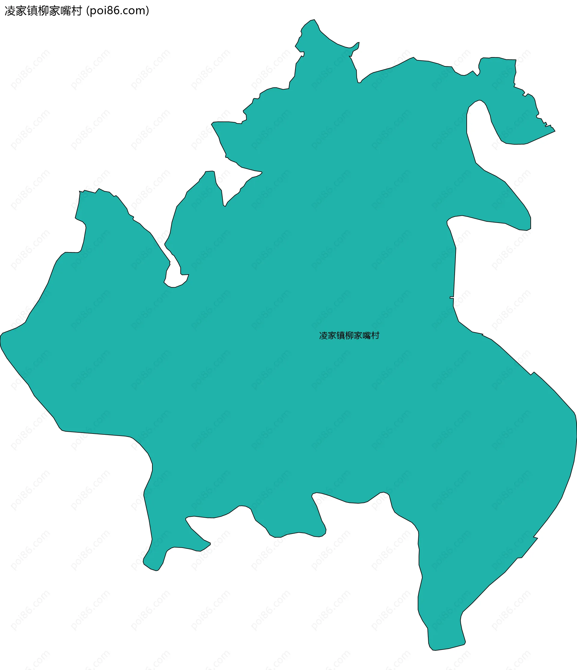 凌家镇柳家嘴村边界地图