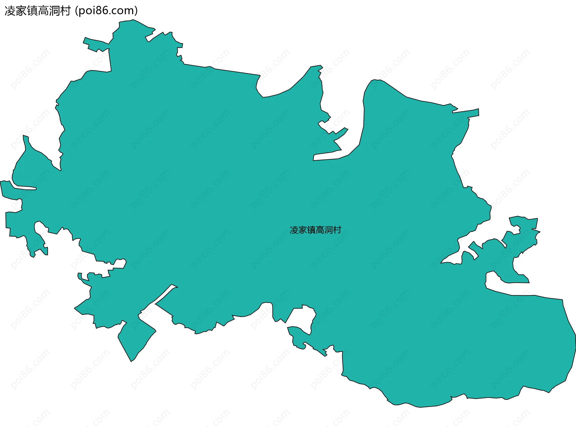 凌家镇高洞村边界地图