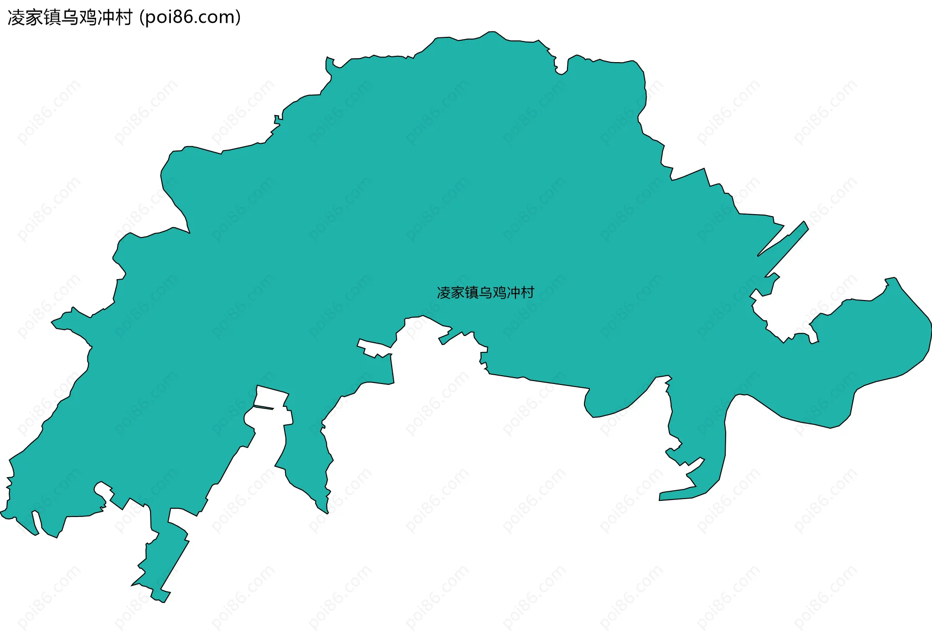 凌家镇乌鸡冲村边界地图